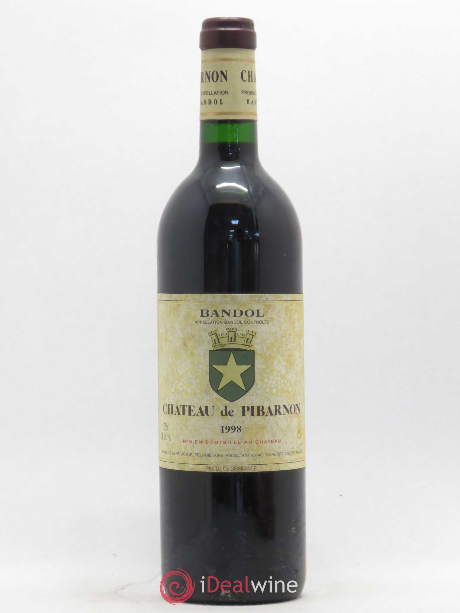Bandol Château de Pibarnon Comte de Saint-Victor 1998 - Lot de 1 bouteille - 0