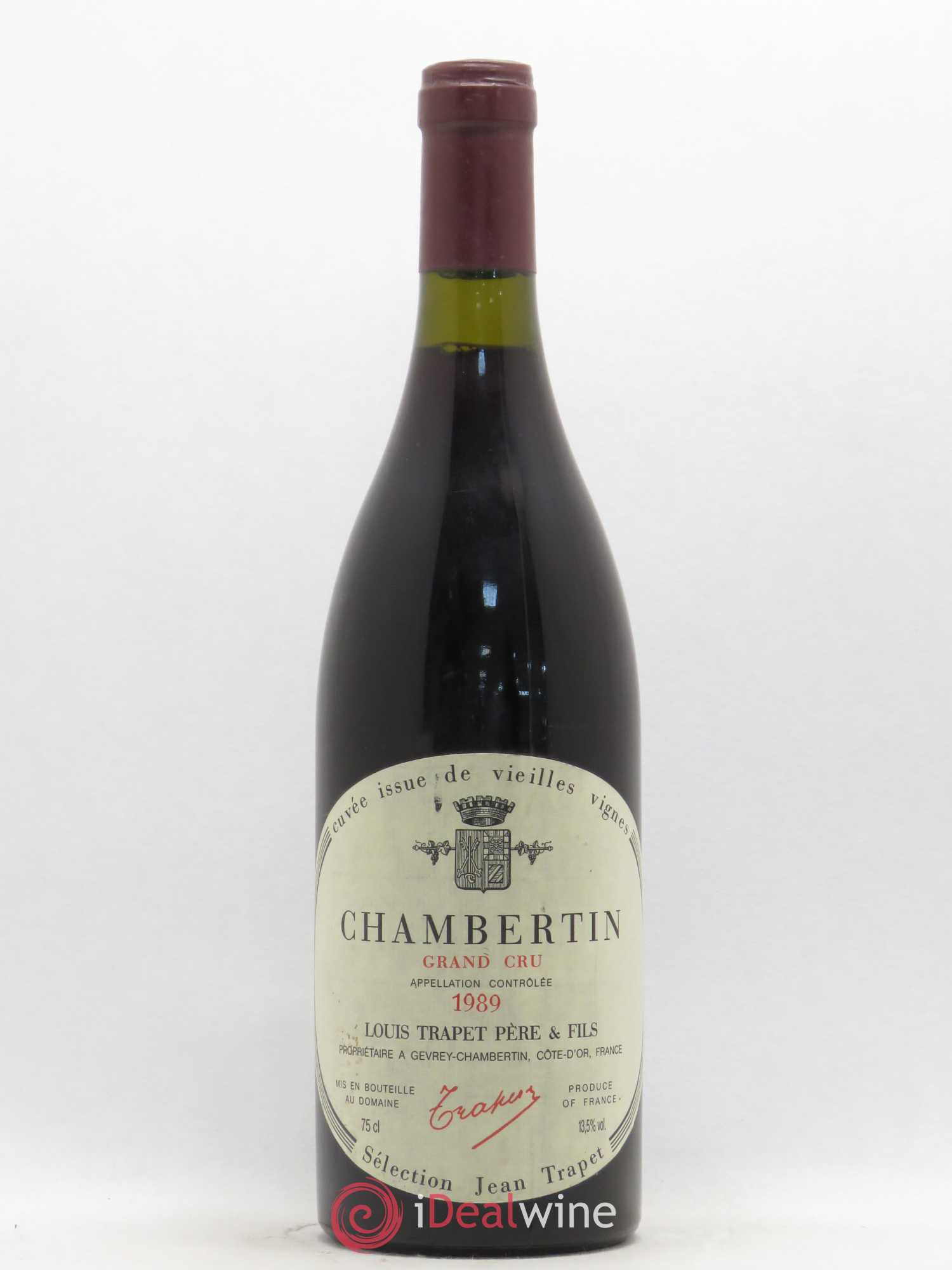Chambertin Grand Cru Domaine Trapet Vieilles Vignes 1989 - Lot de 1 bouteille - 0