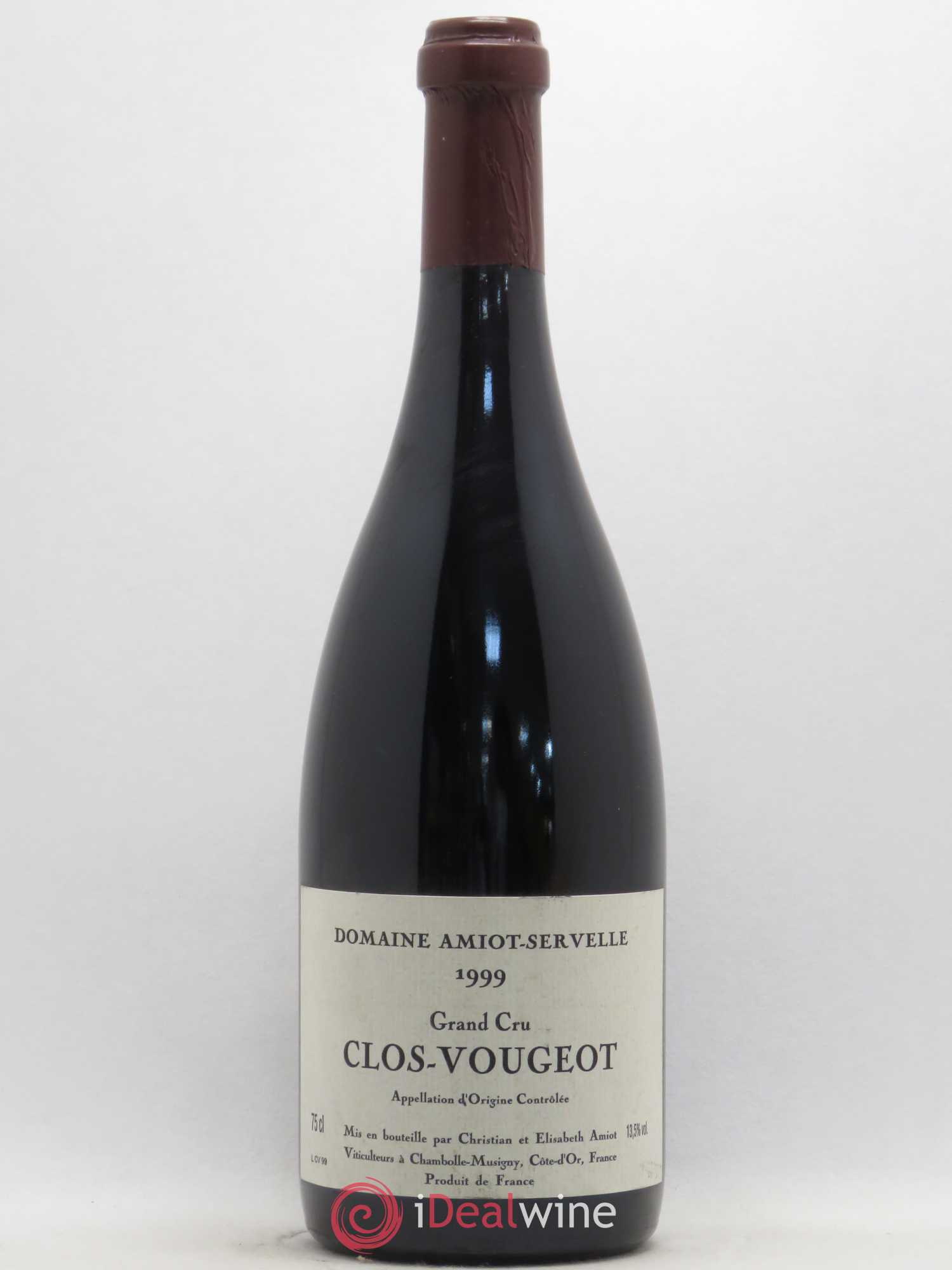 Clos de Vougeot Grand Cru Amiot-Servelle 1999 - Lot de 1 bouteille - 0