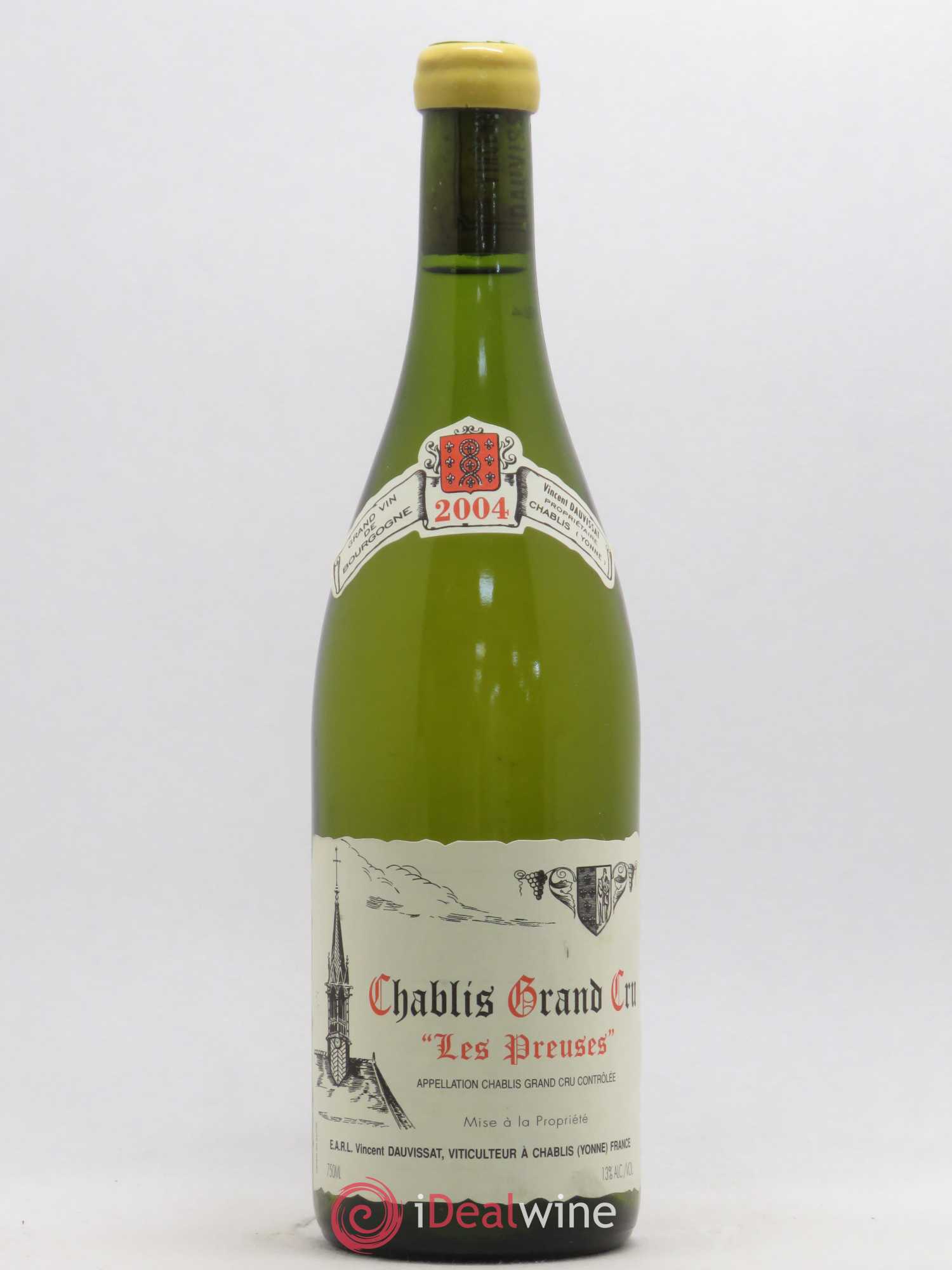 Chablis Grand Cru Les Preuses Vincent Dauvissat (Domaine) 2004 - Lot de 1 bouteille - 0