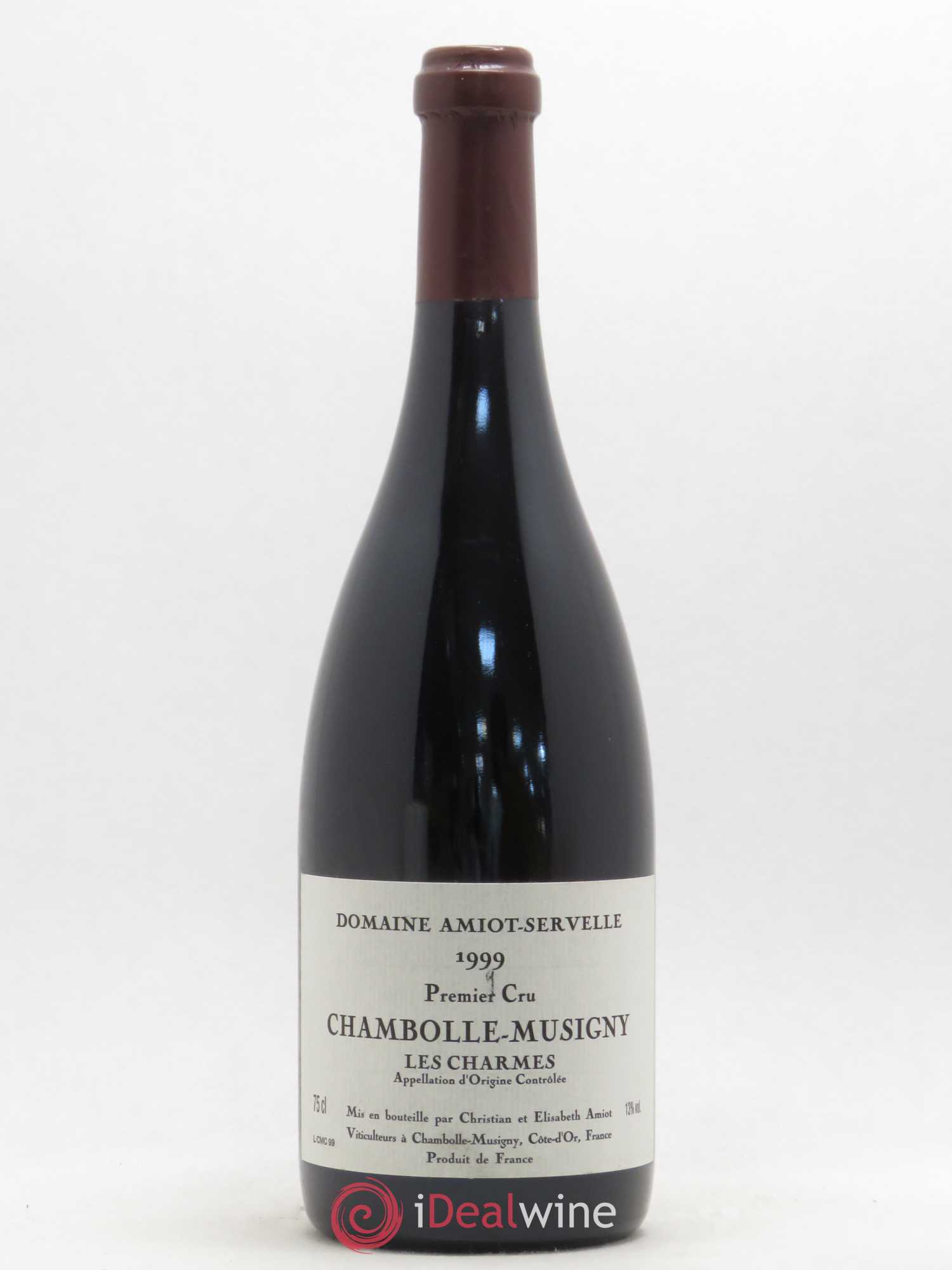 Chambolle-Musigny 1er Cru Les Charmes Amiot-Servelle 1999 - Lot de 1 bouteille - 0
