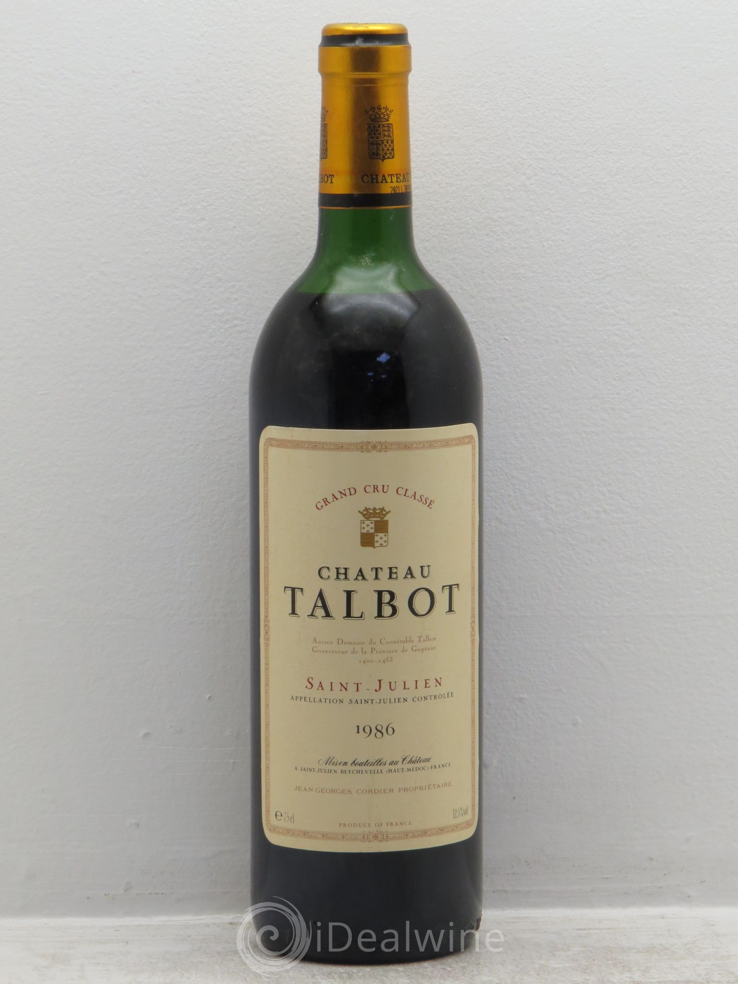 Château Talbot 4ème Grand Cru Classé 1986 - Lot de 1 bouteille - 0