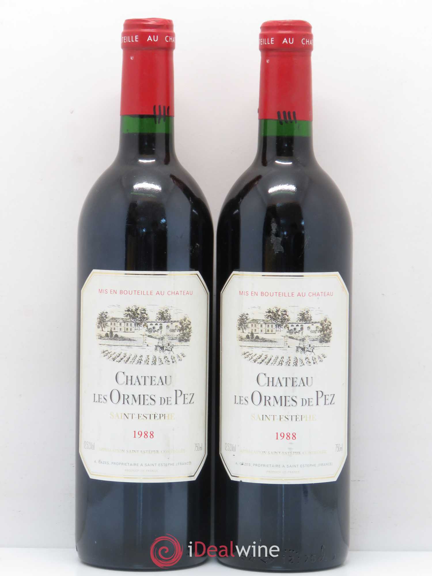 Château les Ormes de Pez 1988 - Lot de 2 bouteilles - 0