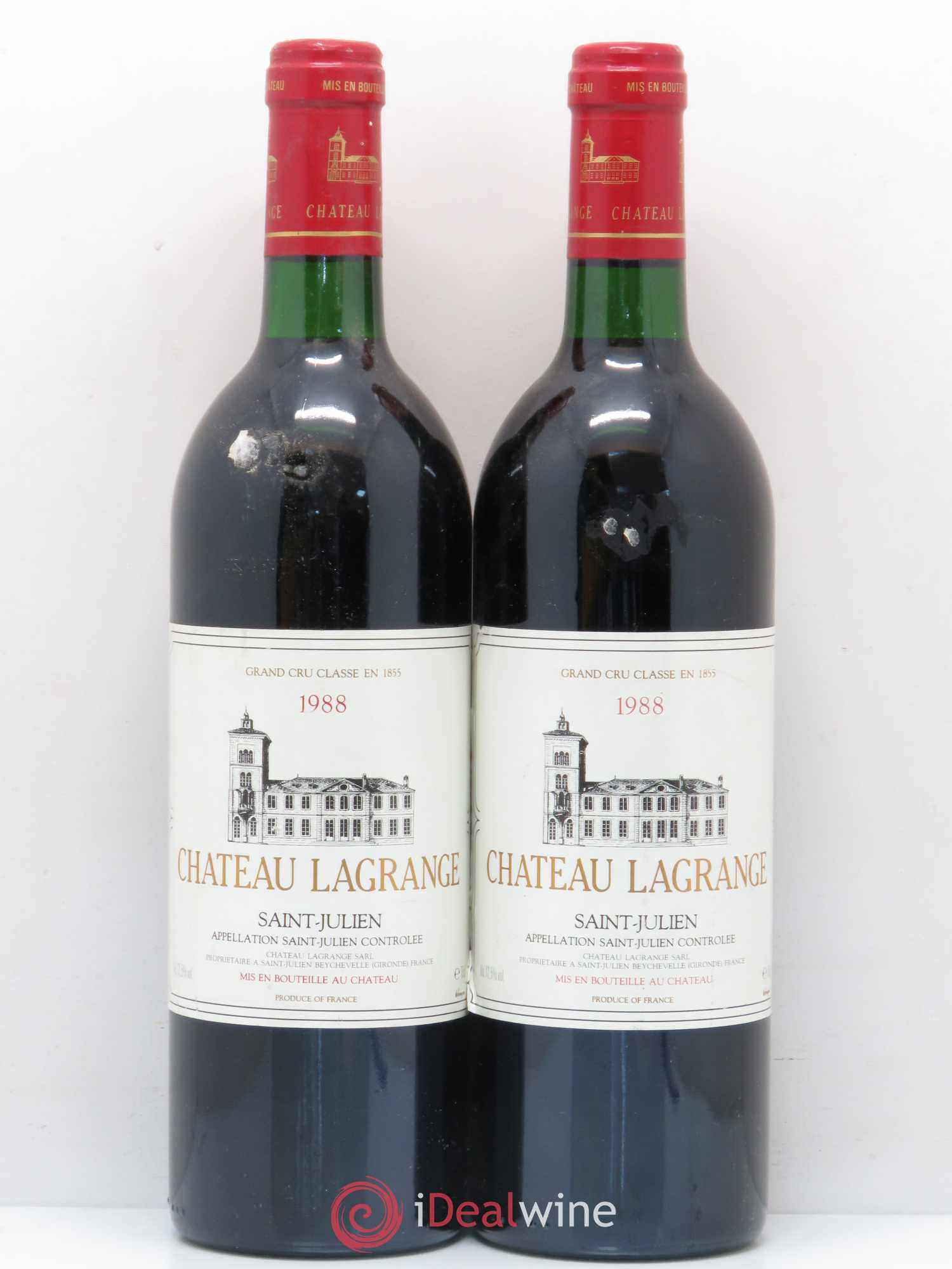 Château Lagrange 3ème Grand Cru Classé 1988 - Lot de 2 bouteilles - 0