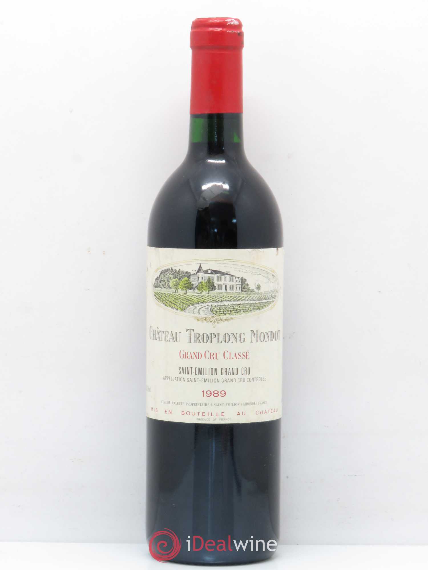 Château Troplong Mondot 1er Grand Cru Classé B 1989 - Lot de 1 bouteille - 0