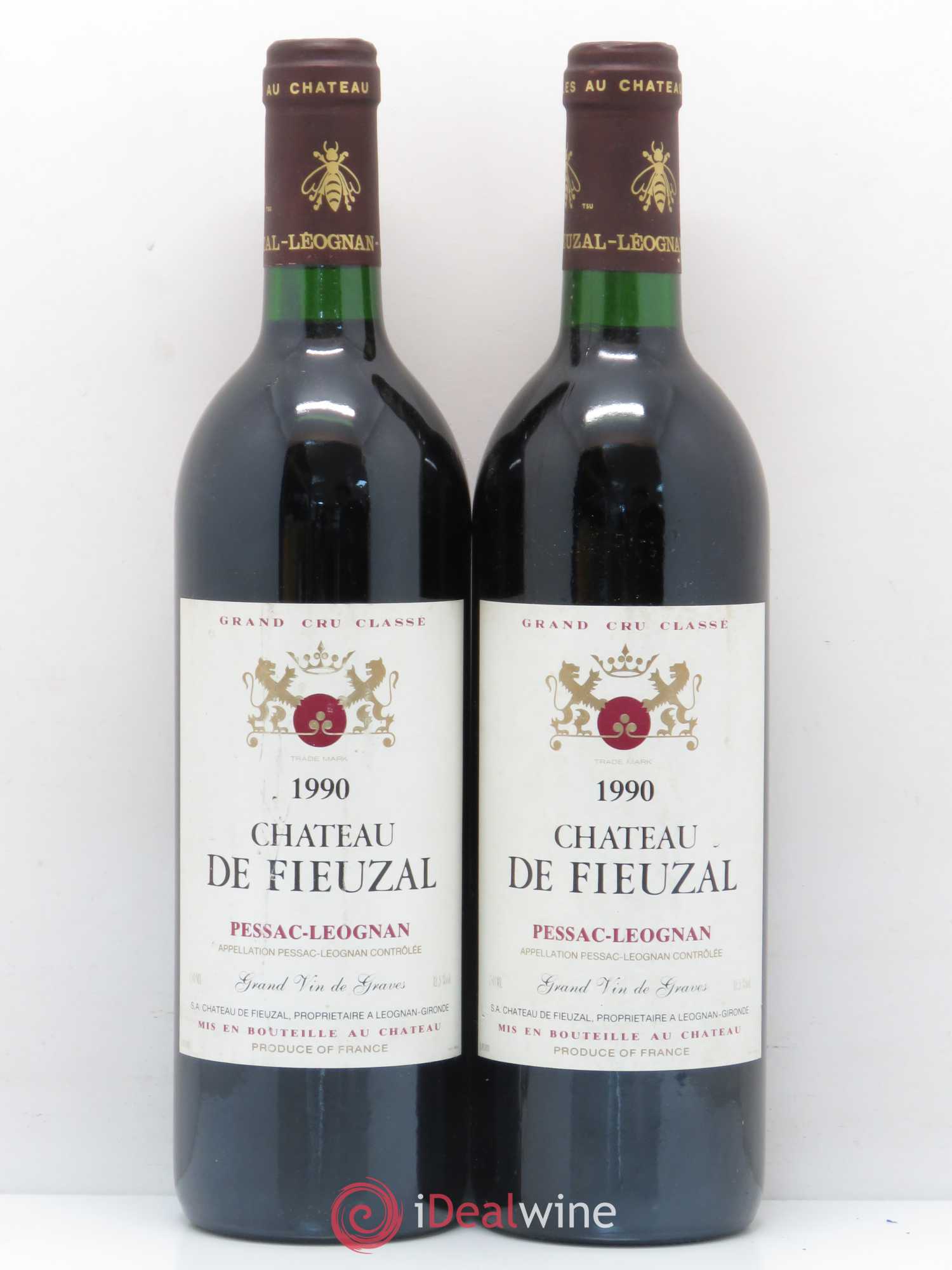 Château de Fieuzal Cru Classé de Graves 1990 - Lot de 2 bouteilles - 0