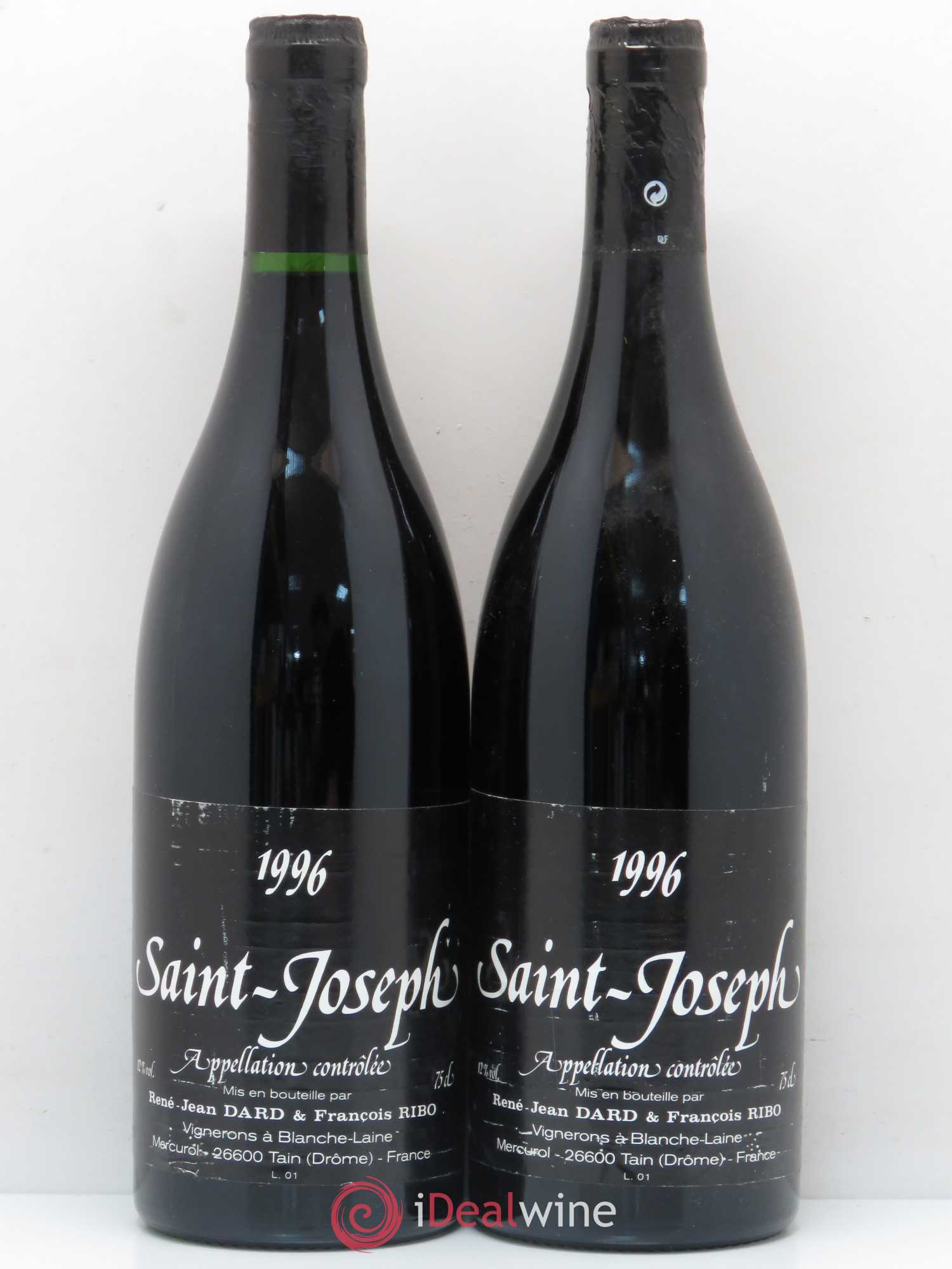 Saint-Joseph Dard et Ribo 1996 - Lot de 2 bouteilles - 0