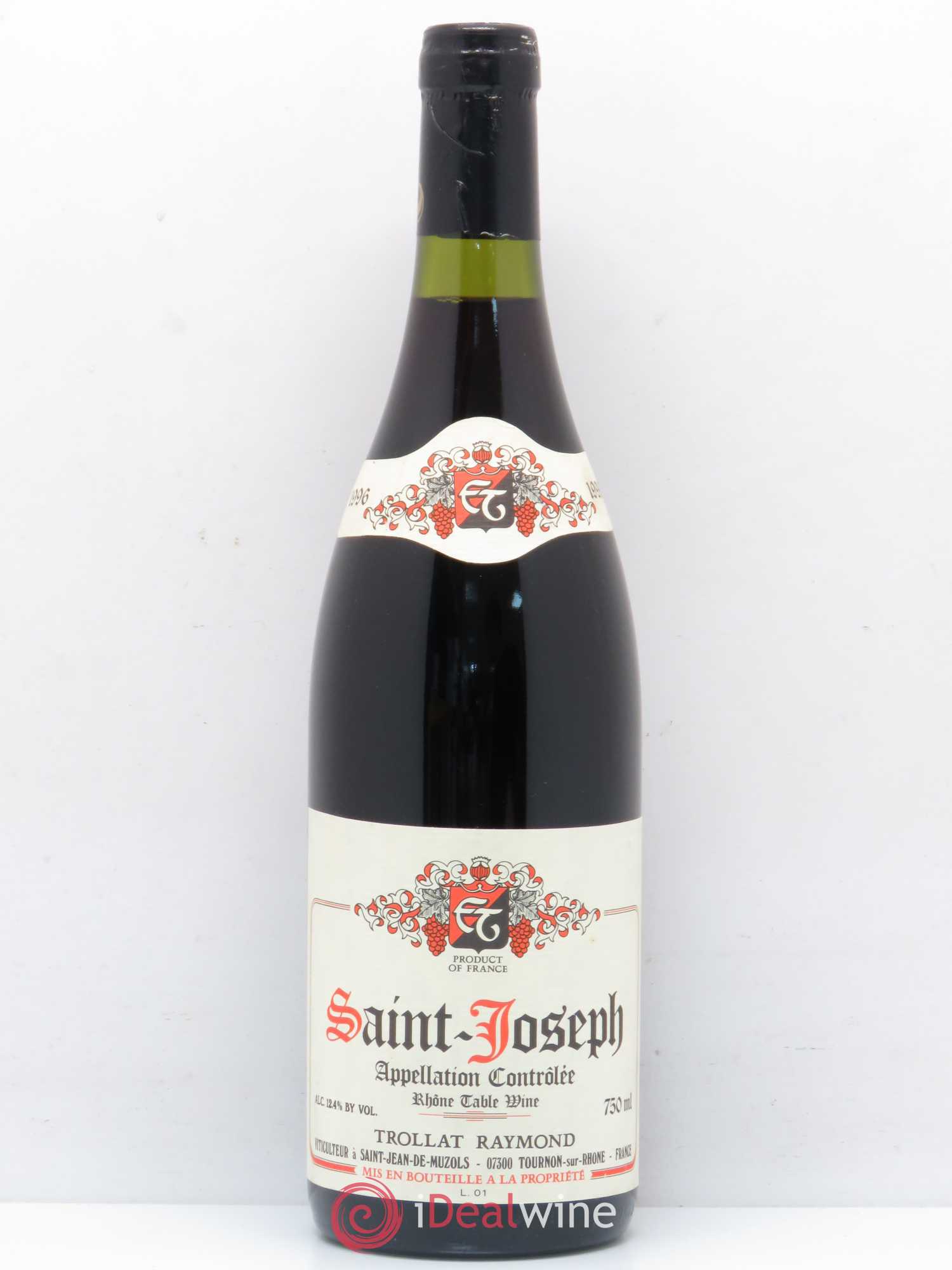 Saint-Joseph Raymond Trollat 1996 - Lot of 1 bottle - 0