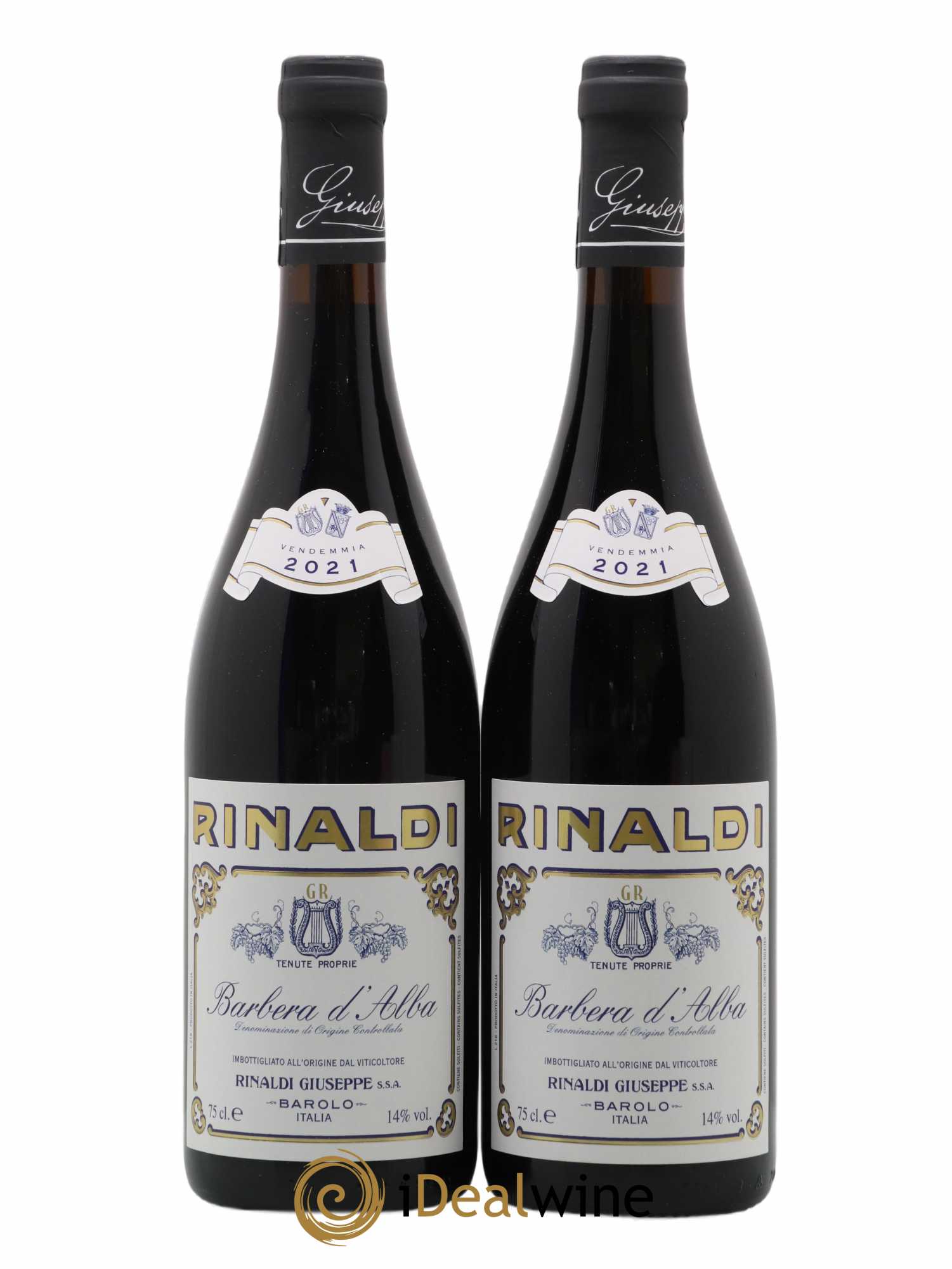 Barbera d'Alba Giuseppe Rinaldi 2021 - Lot de 2 bouteilles - 0