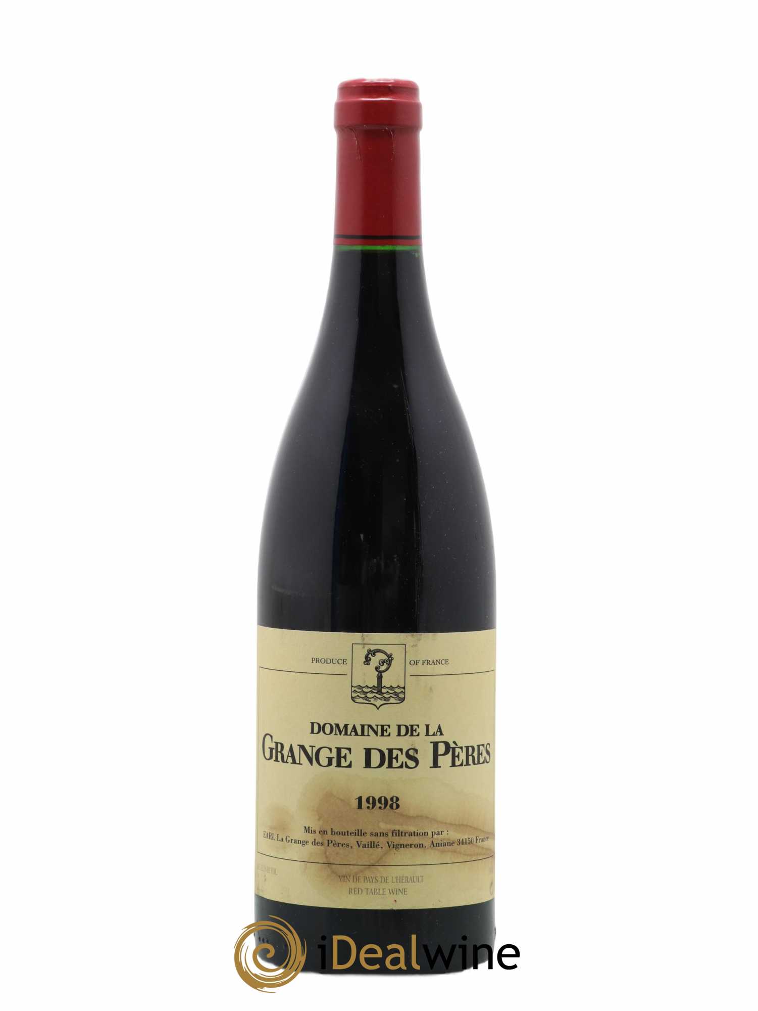 Pays d'Hérault Grange des Pères Laurent Vaillé 1998 - Lot de 1 bouteille - 0