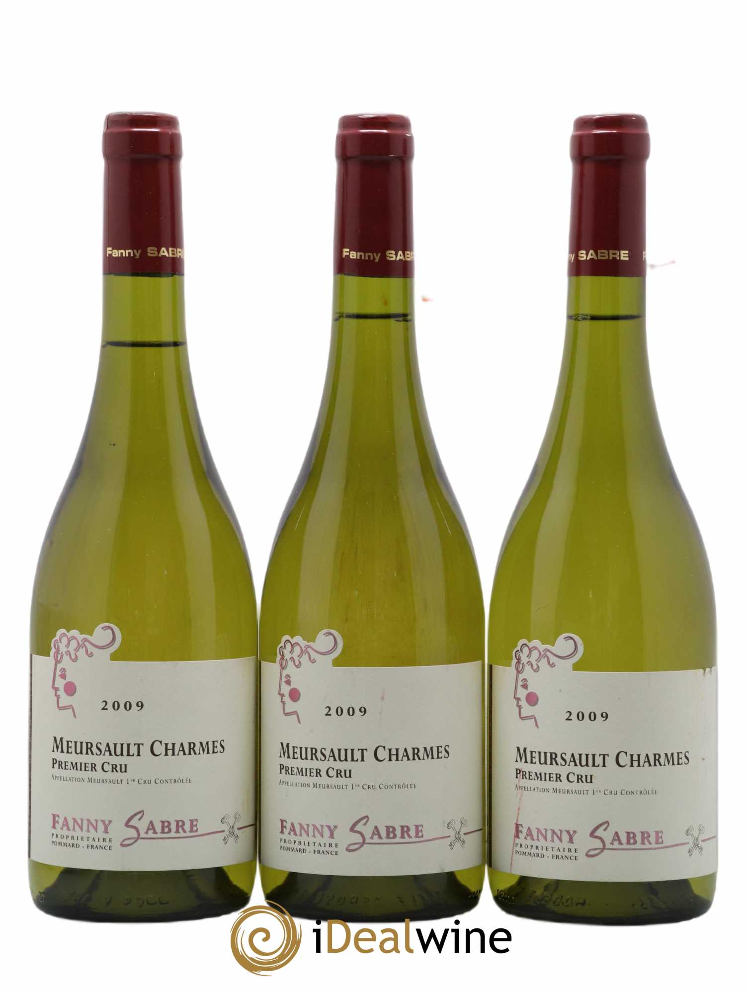 Meursault 1er Cru Les Charmes Fanny Sabre 2009 - Lot de 3 bouteilles - 0