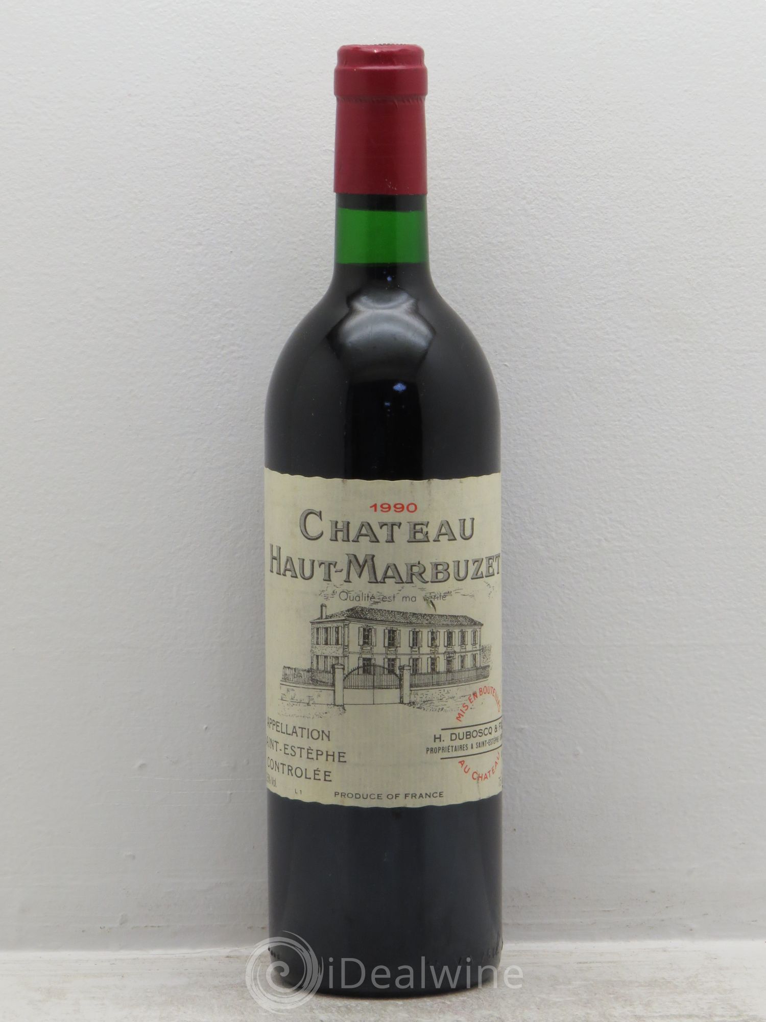 Château Haut Marbuzet 1990 - Lot de 1 bouteille - 0