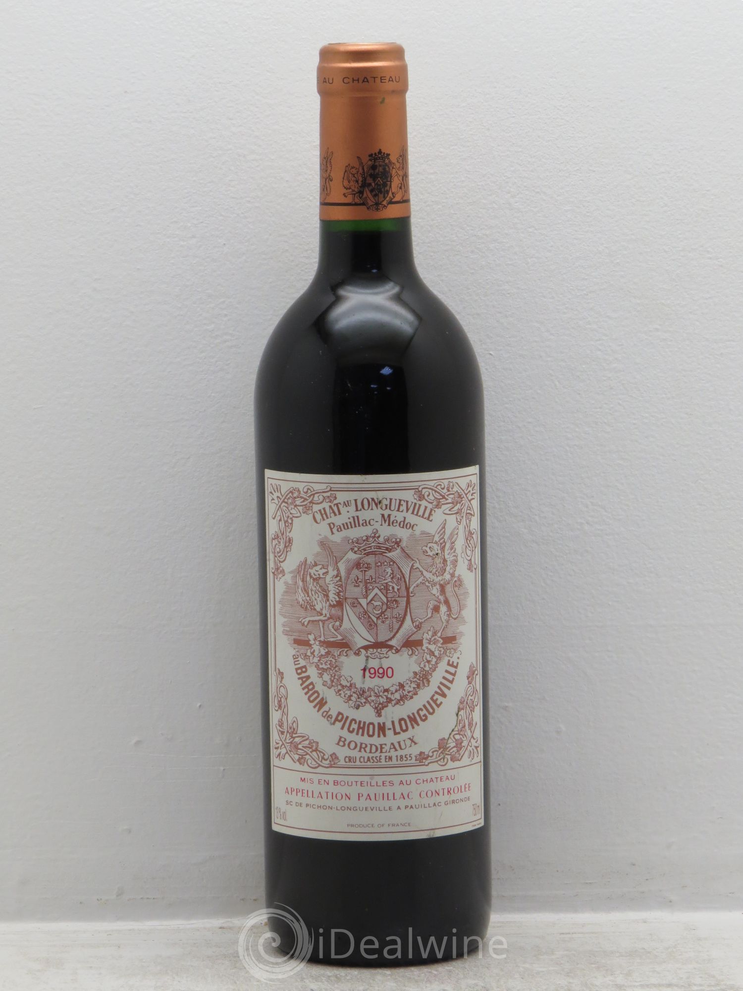 Pichon Longueville Baron 2ème Grand Cru Classé 1990 - Lot de 1 bouteille - 0
