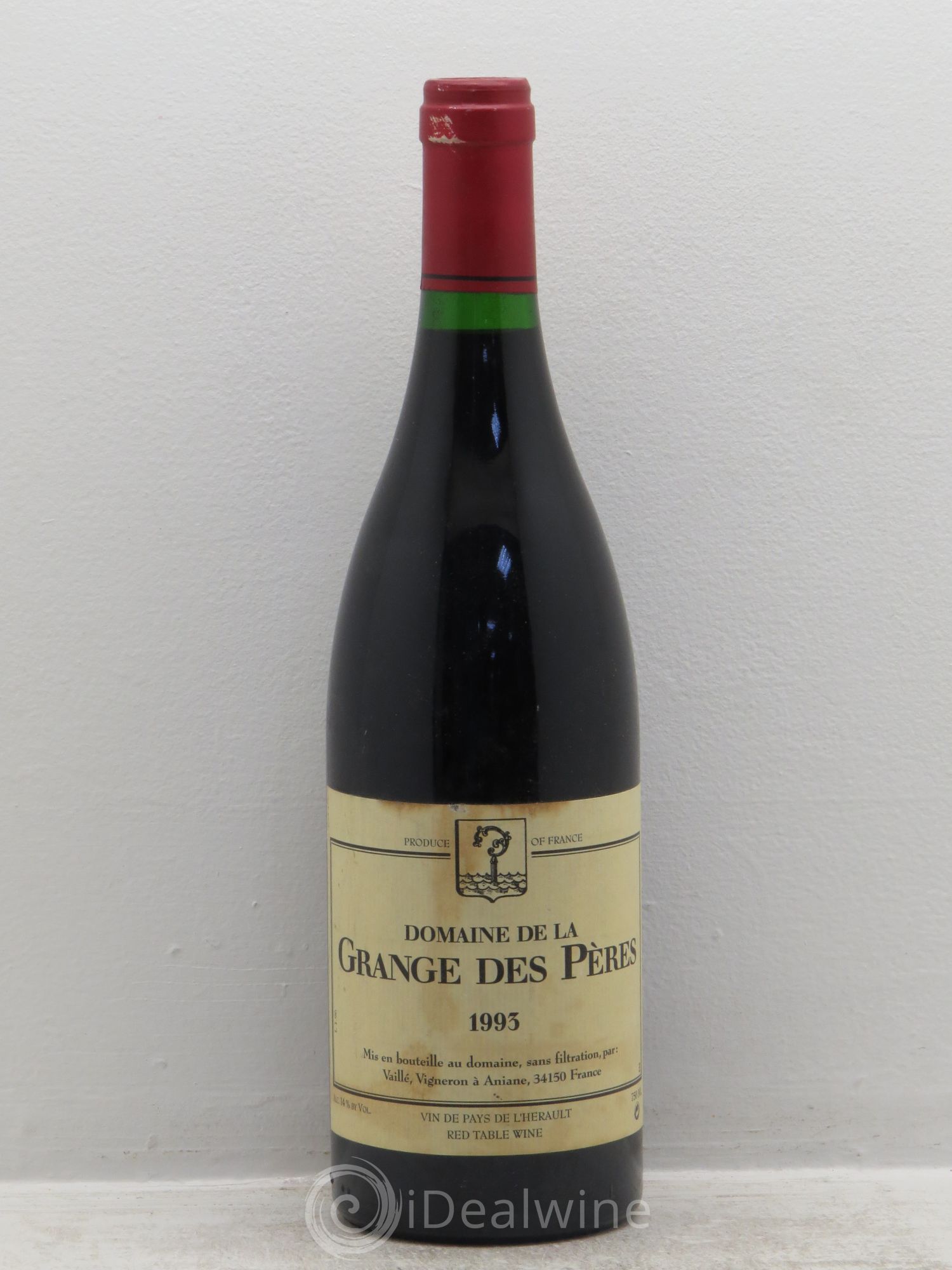 Pays d'Hérault Grange des Pères Laurent Vaillé 1993 - Lot de 1 bouteille - 0