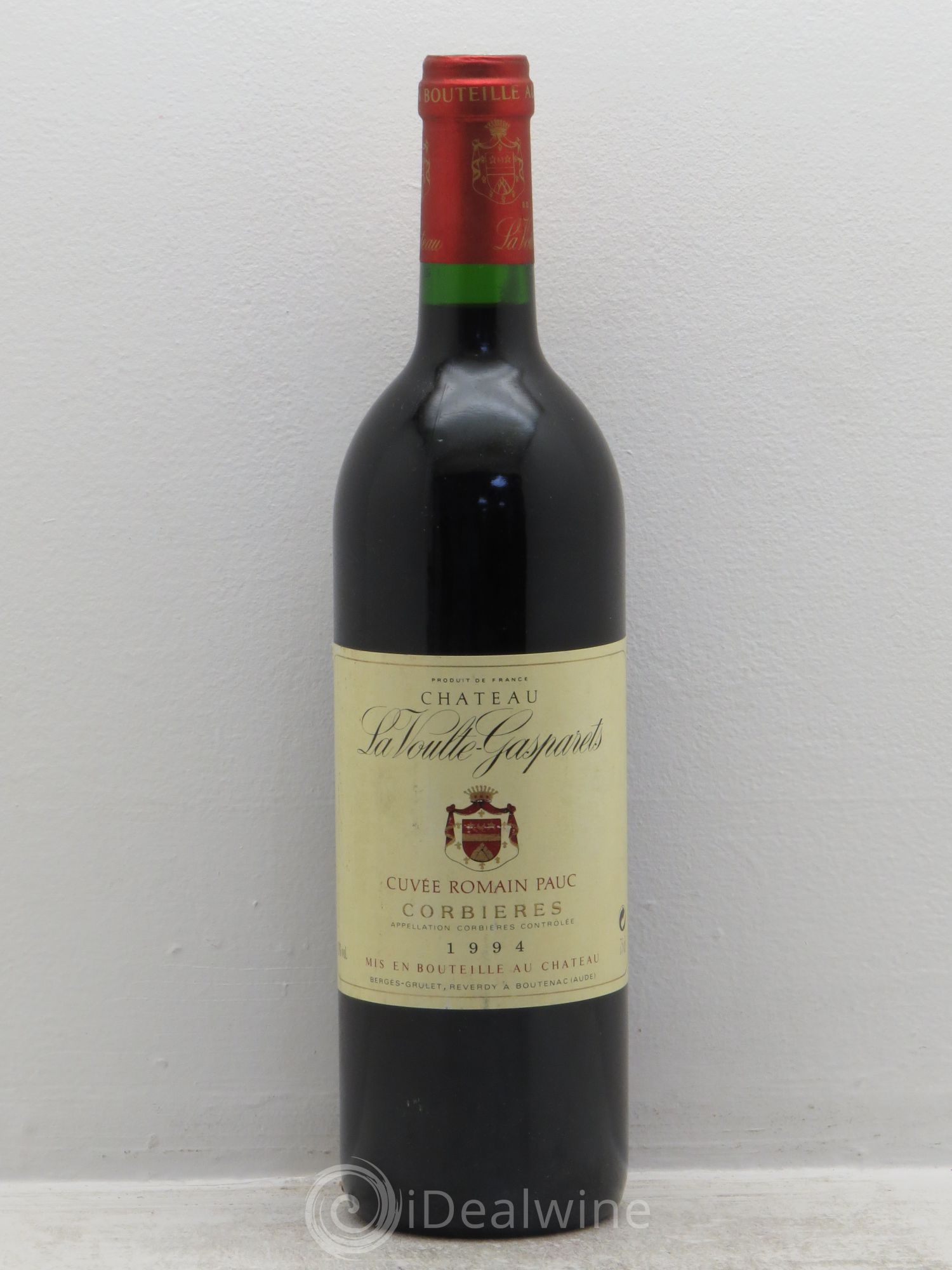Corbières Boutenac La Voulte-Gasparets Cuvée Romain Pauc Patrick Reverdy 1994 - Lot de 1 bouteille - 0