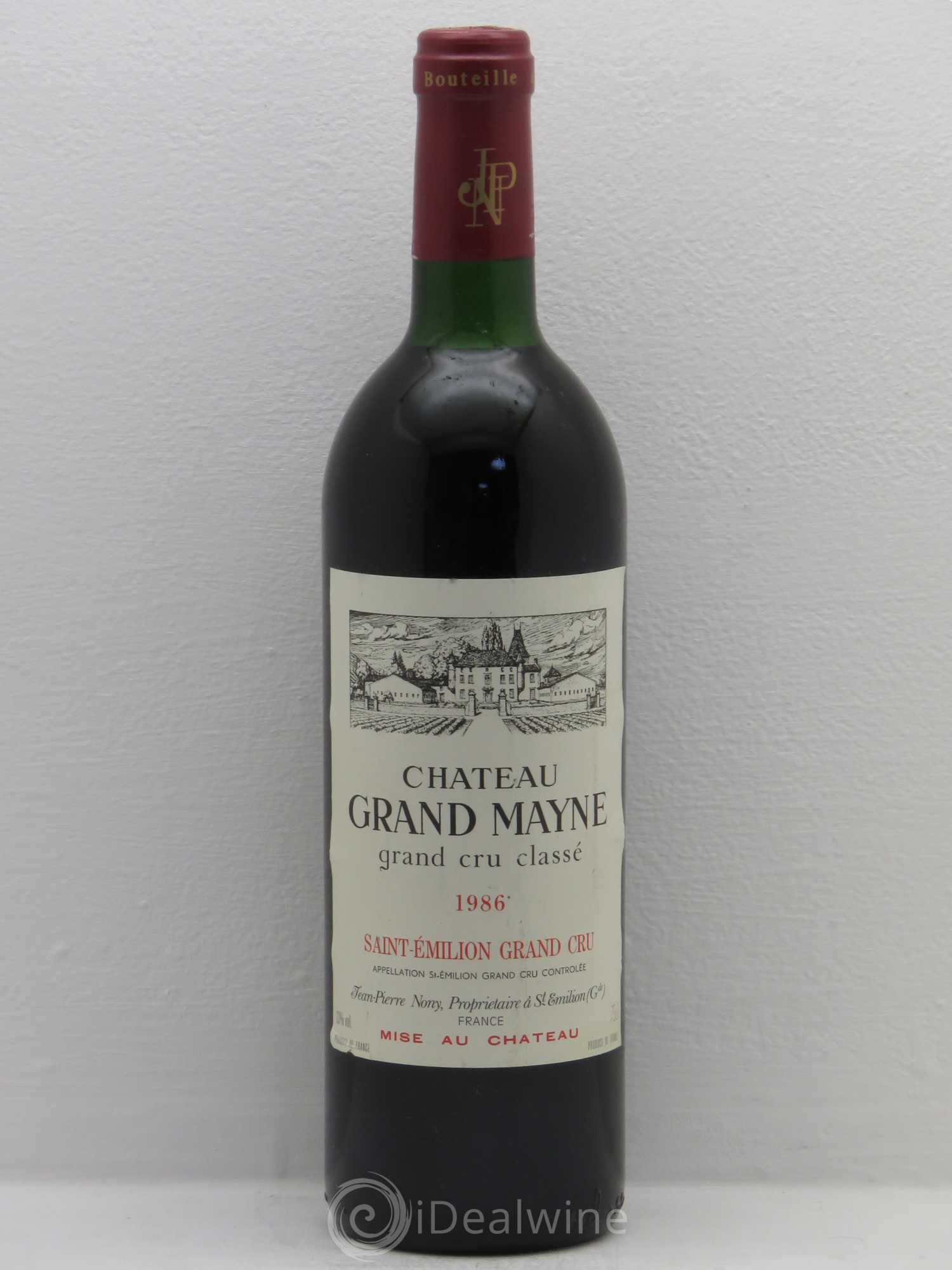 Château Grand Mayne Grand Cru Classé 1986 - Lot de 1 bouteille - 0