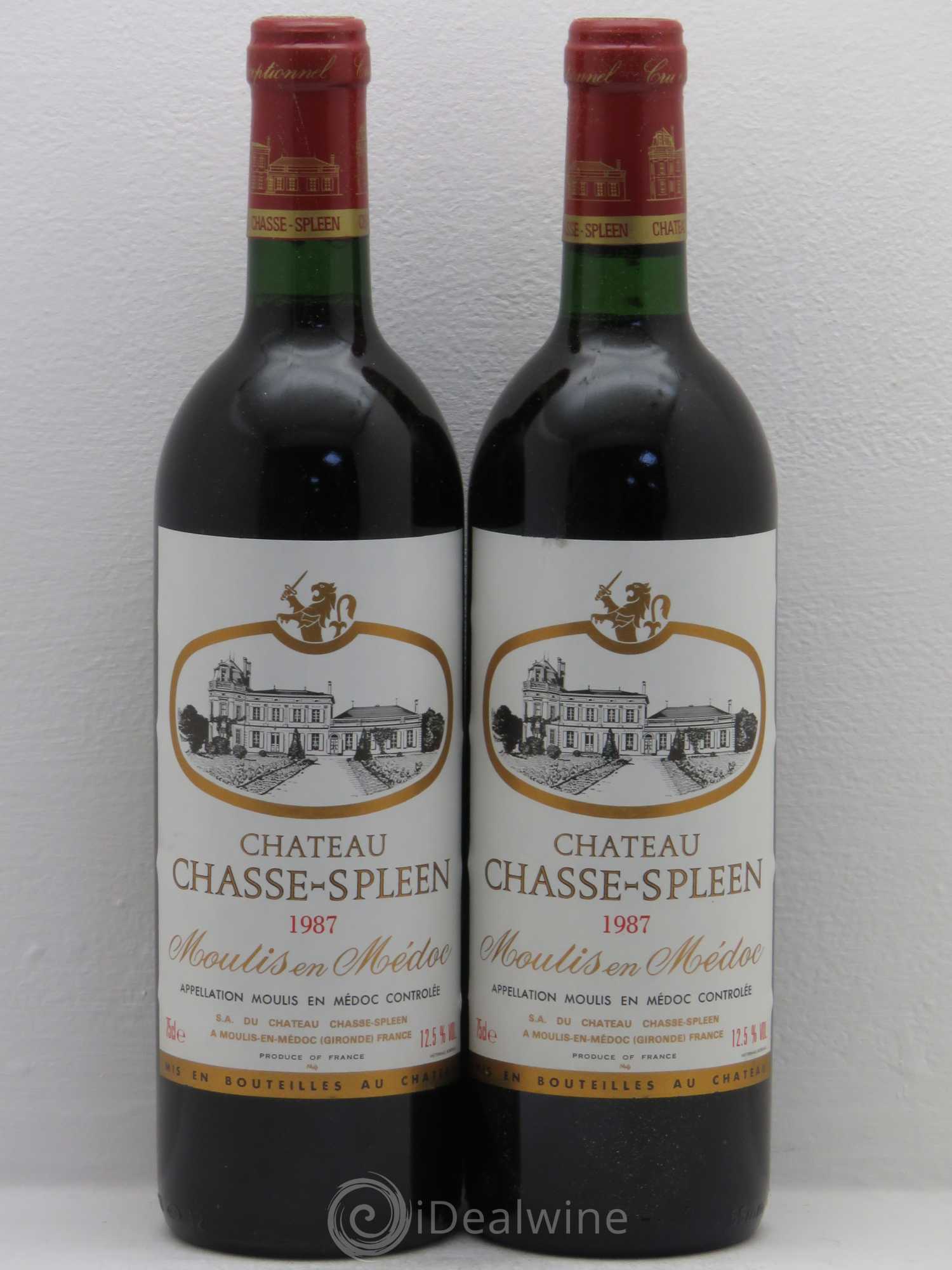 Château Chasse Spleen 1987 - Lot de 2 bouteilles - 0