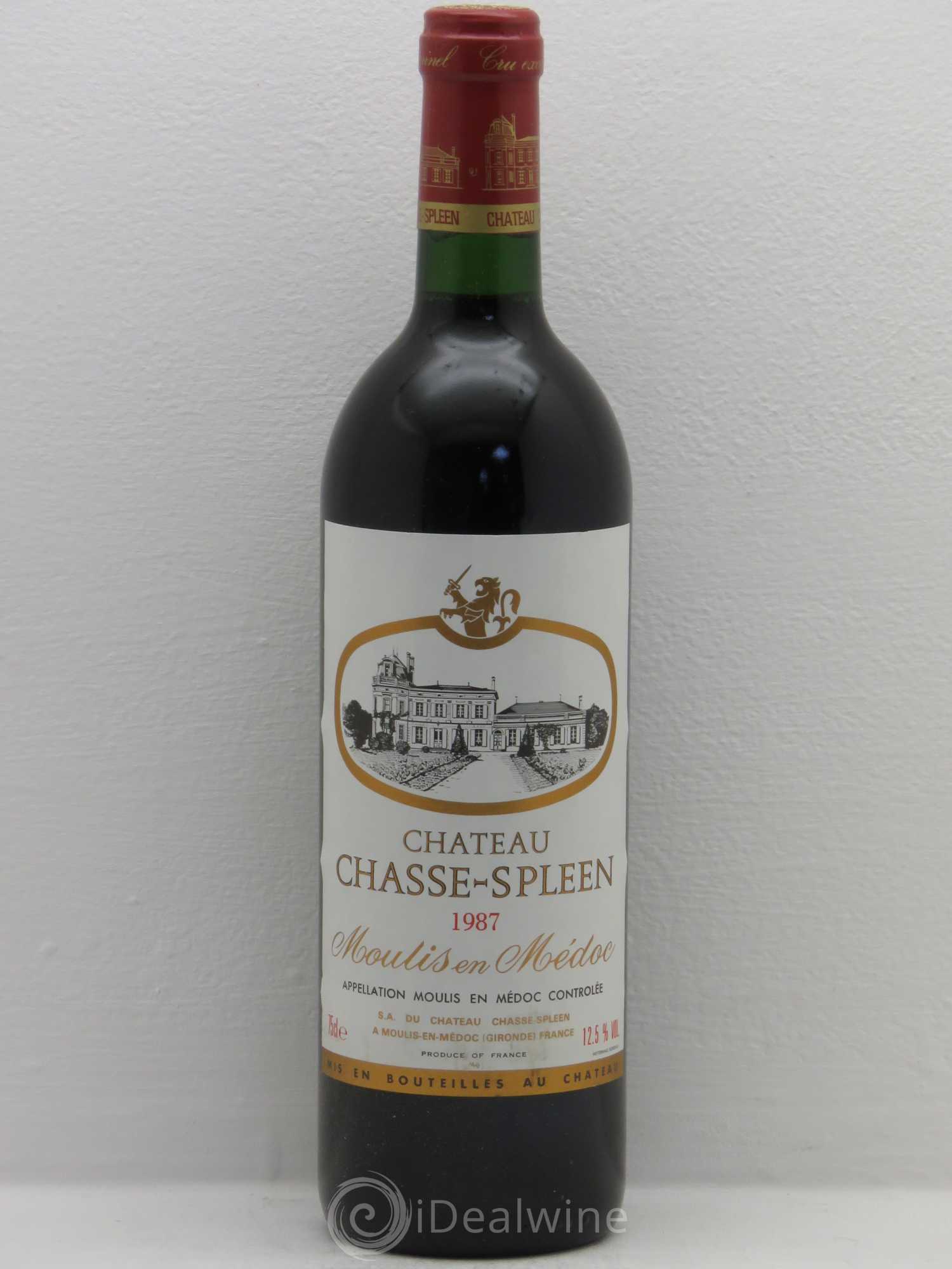Château Chasse Spleen 1987 - Lot de 1 bouteille - 0