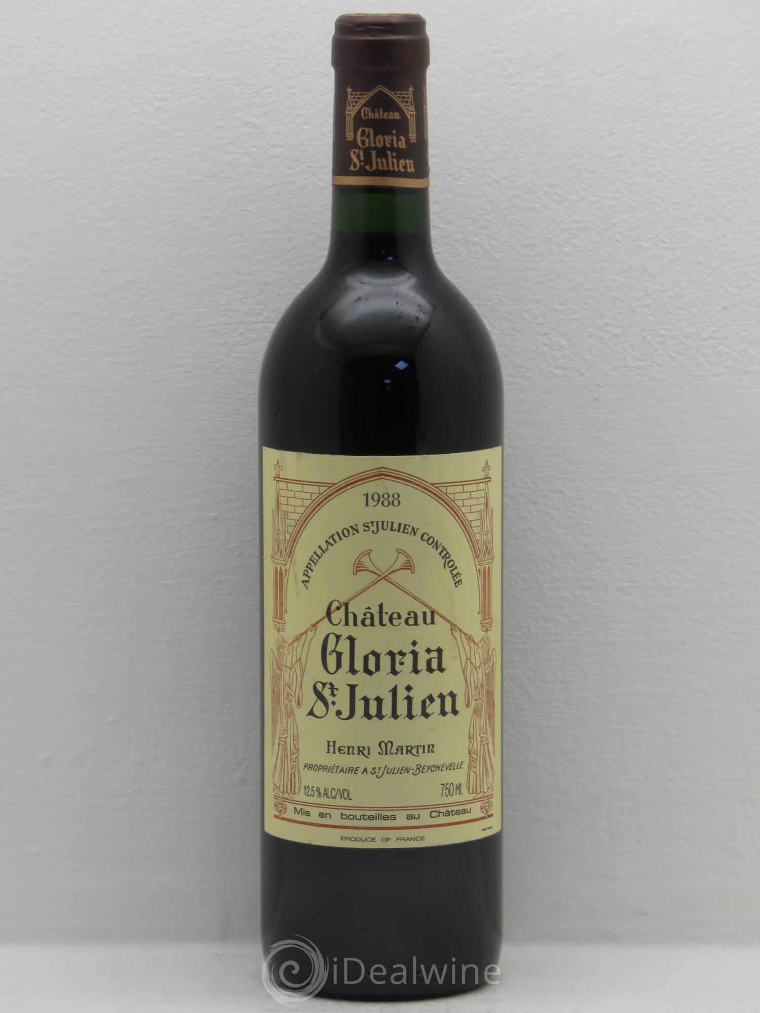 Château Gloria 1988 - Lot de 1 bouteille - 0