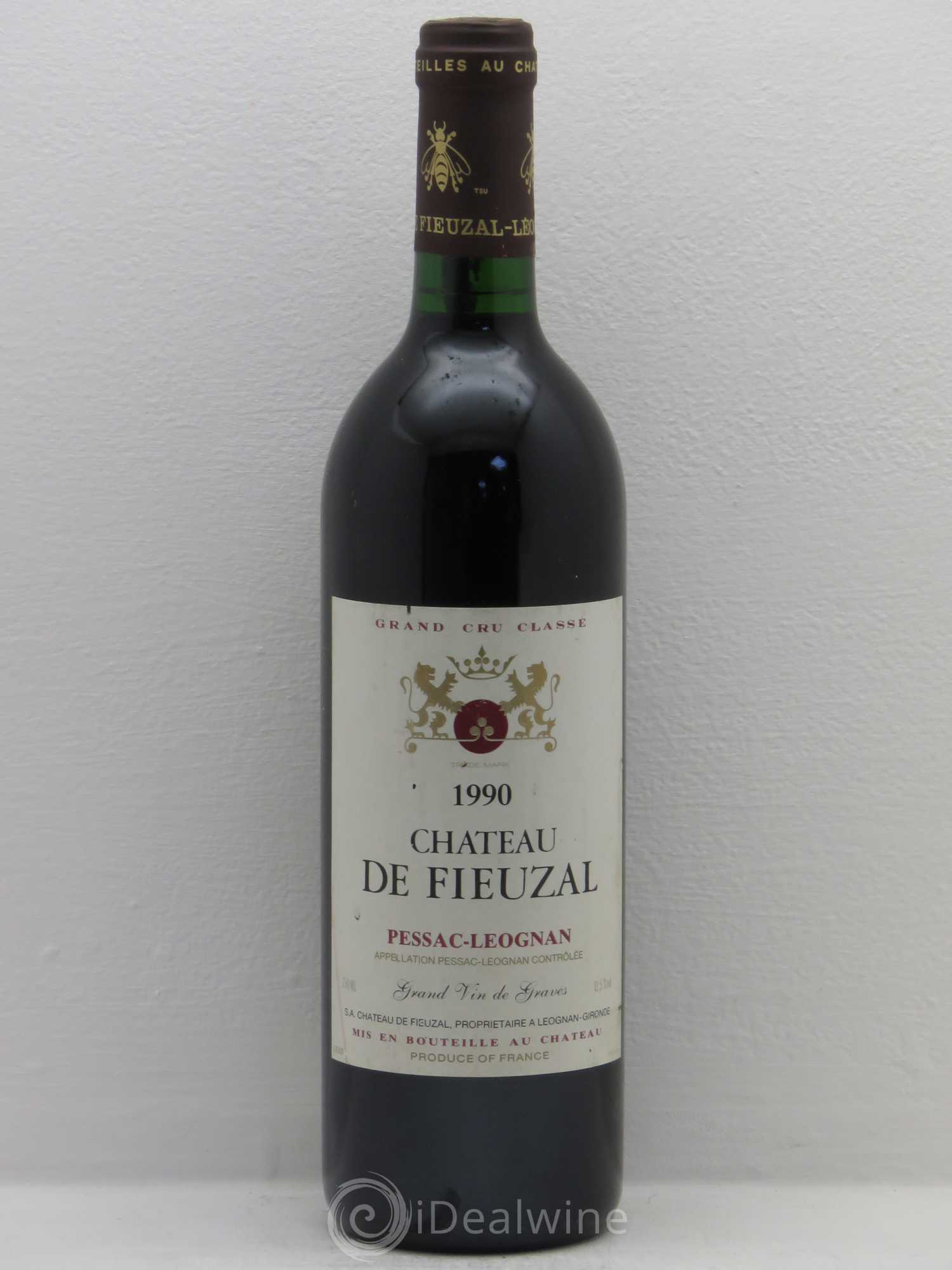 Château de Fieuzal Cru Classé de Graves 1990 - Lot de 1 bouteille - 0