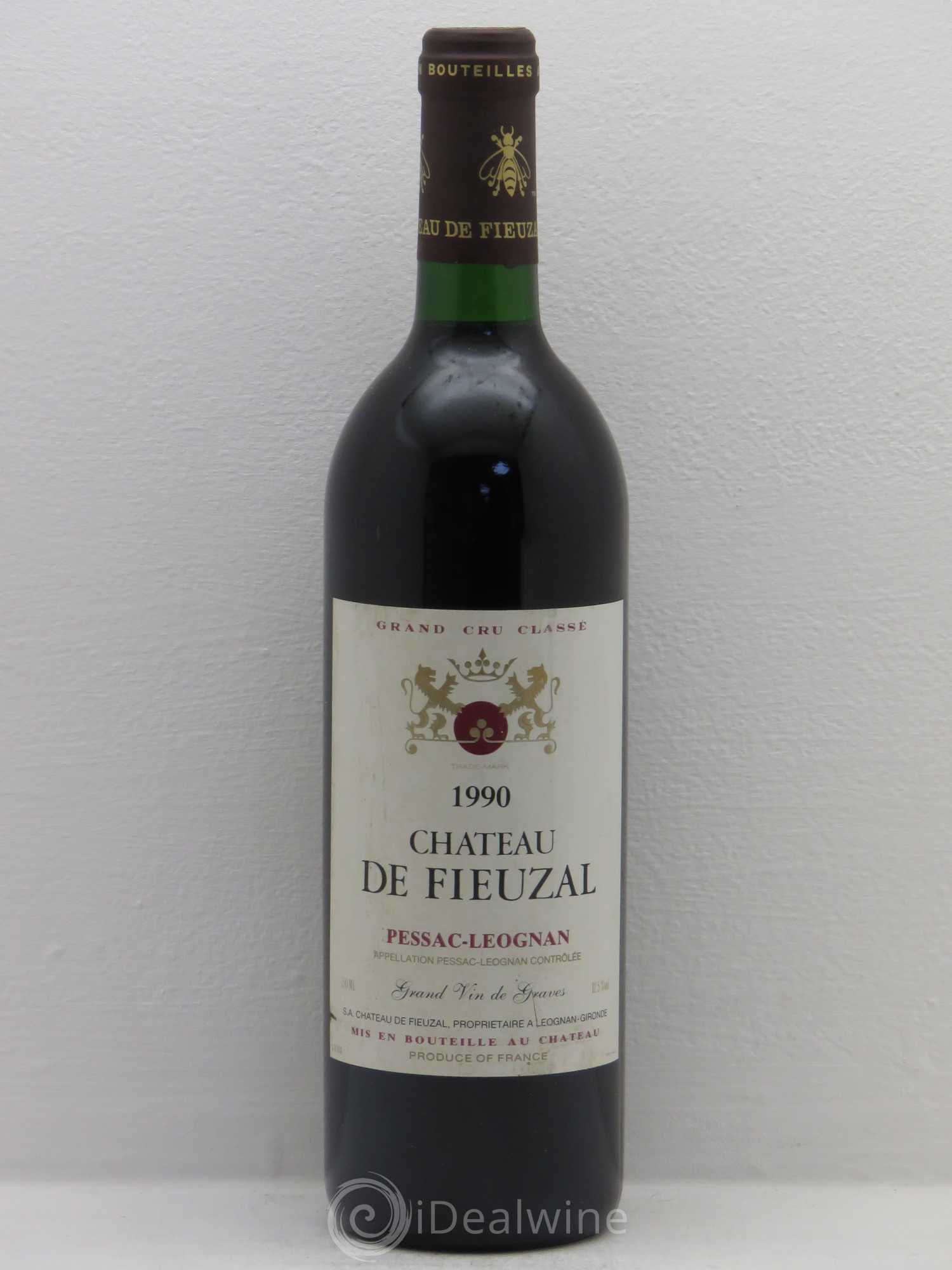 Château de Fieuzal Cru Classé de Graves 1990 - Lot de 1 bouteille - 0