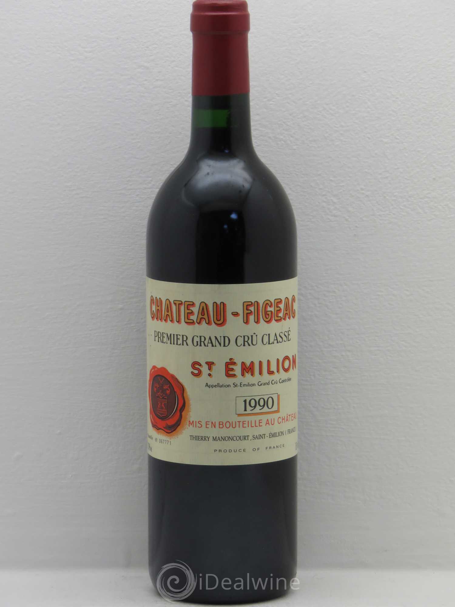 Château Figeac 1er Grand Cru Classé A 1990 - Lot de 1 bouteille - 0