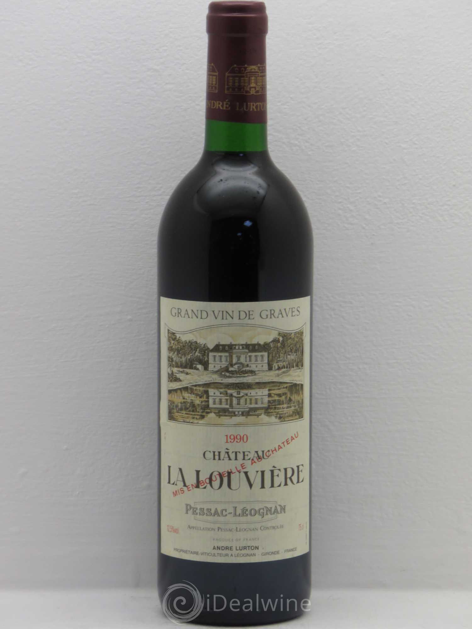 Château la Louvière 1990 - Lot de 1 bouteille - 0