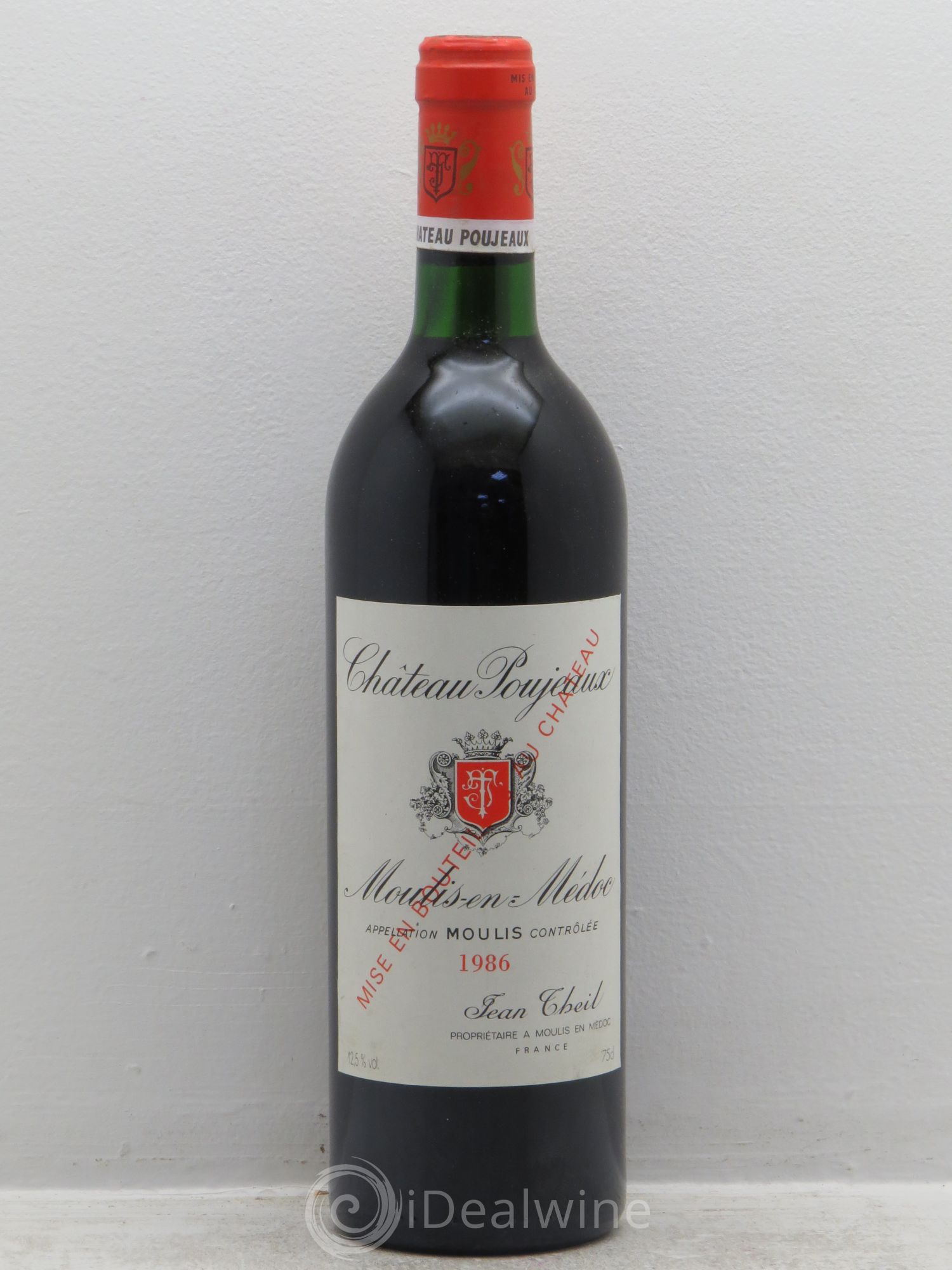 Château Poujeaux 1986 - Lot de 1 bouteille - 0