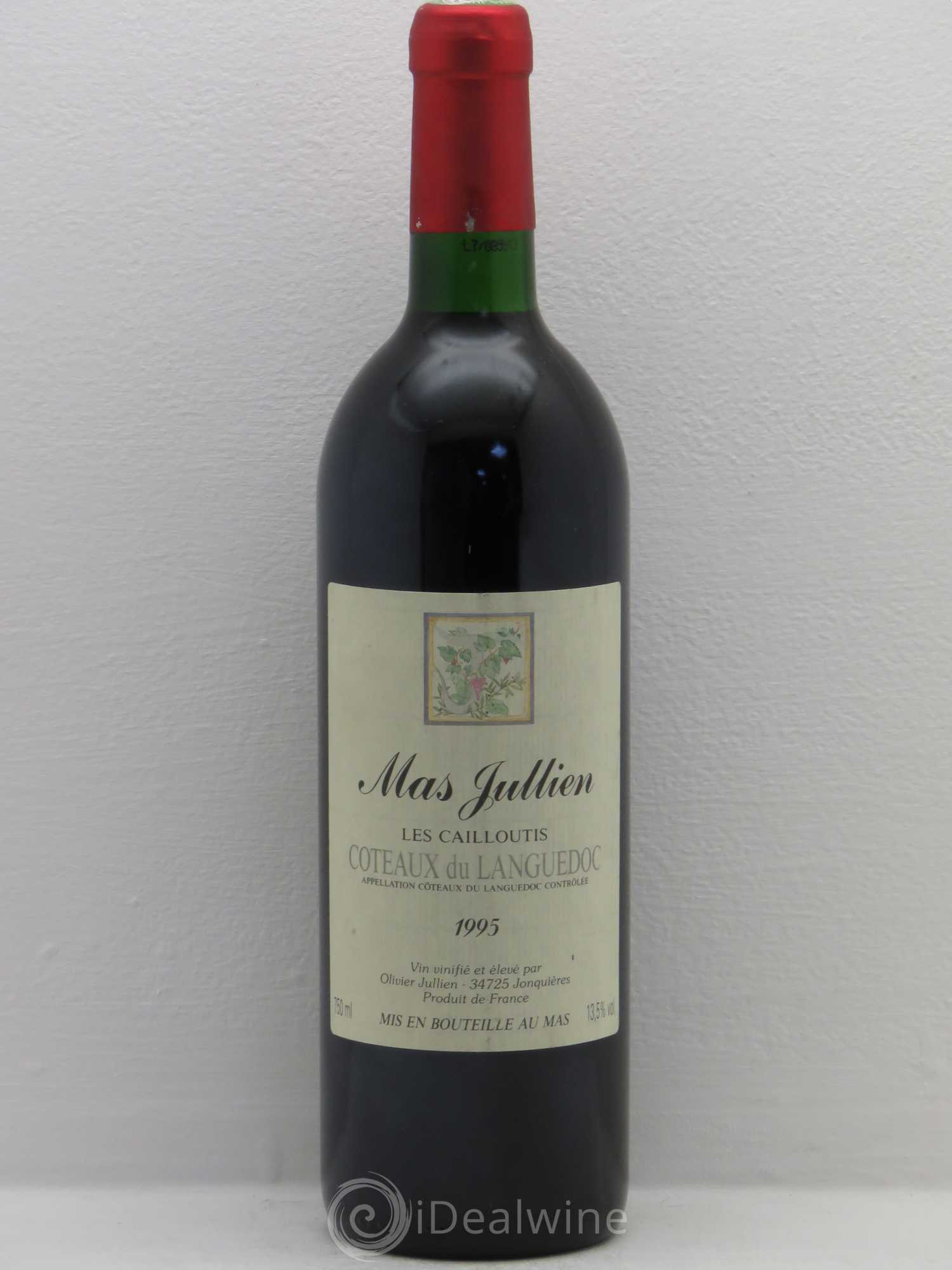 Terrasses du Larzac Mas Jullien Olivier Jullien Les Cailloutis 1995 - Lot de 1 bouteille - 0