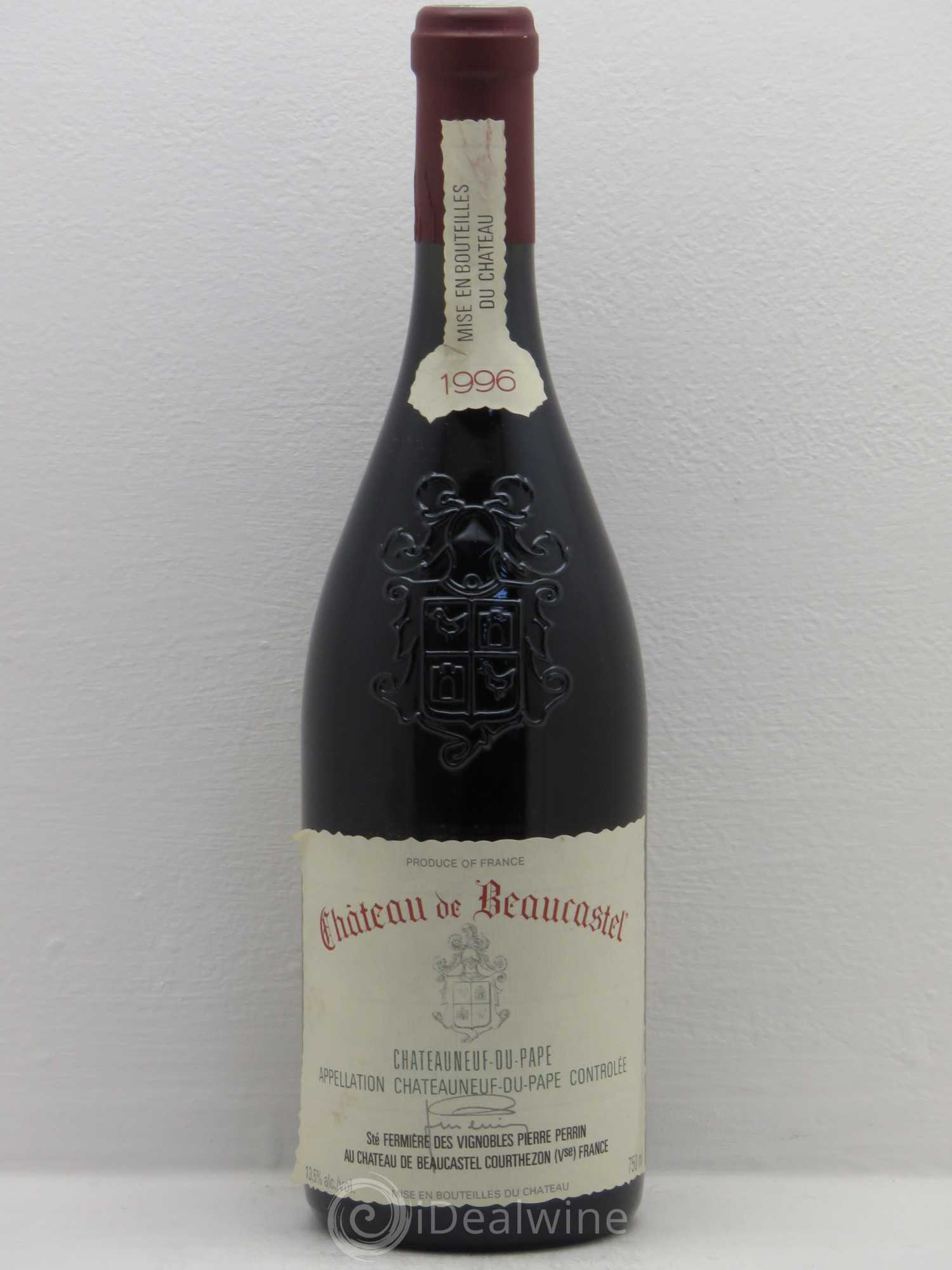 Châteauneuf-du-Pape Château de Beaucastel Famille Perrin 1996 - Lot de 1 bouteille - 0