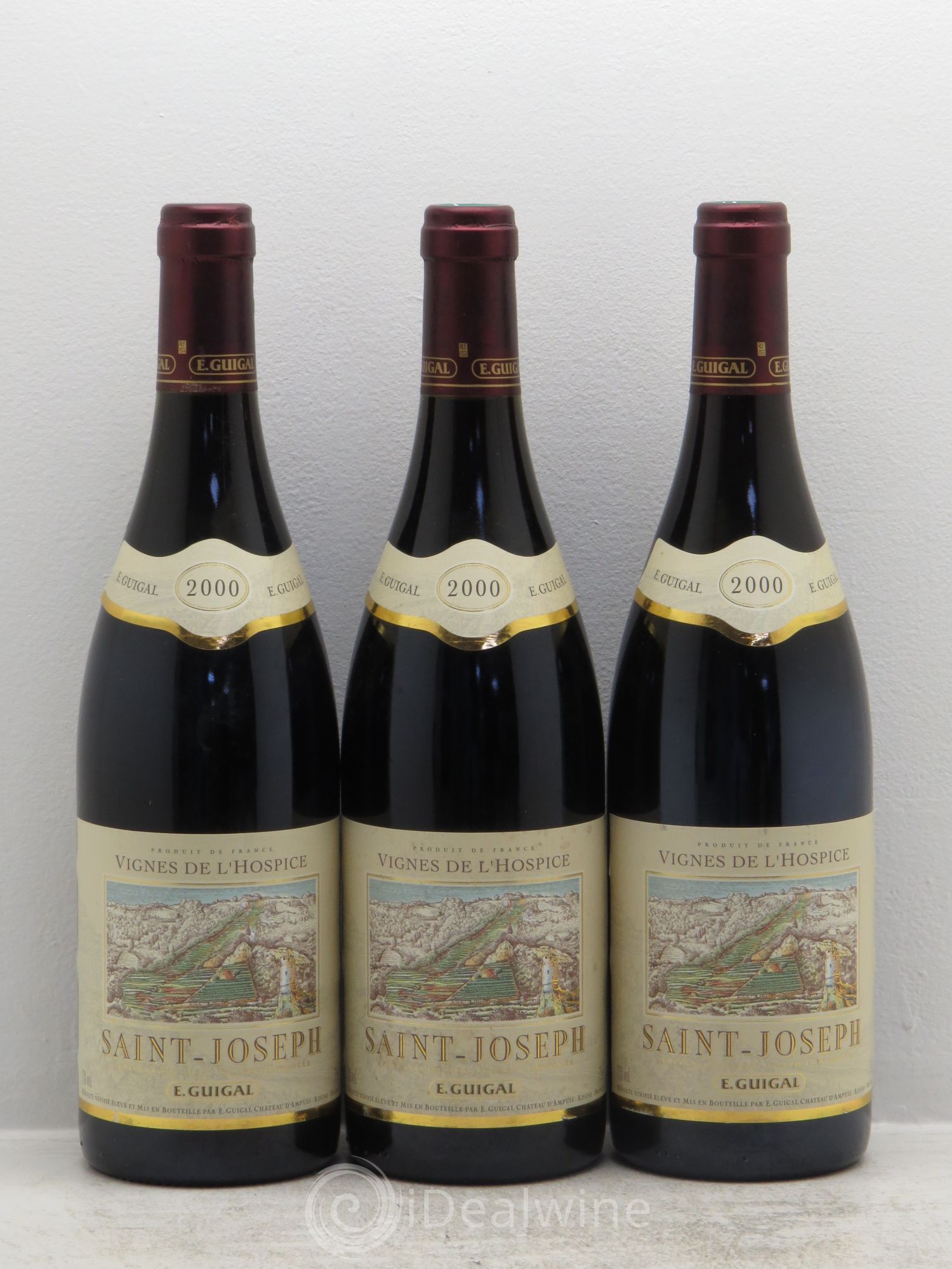Saint-Joseph Vignes de l'Hospice Guigal 2000 - Lot de 3 bouteilles - 0