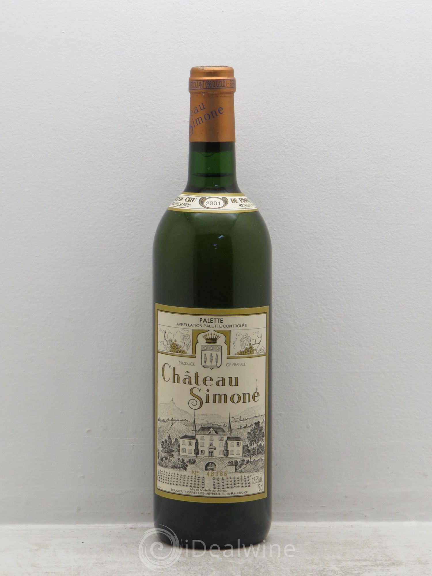 Palette Château Simone Famille Rougier 2001 - Posten von 1 Flasche - 0