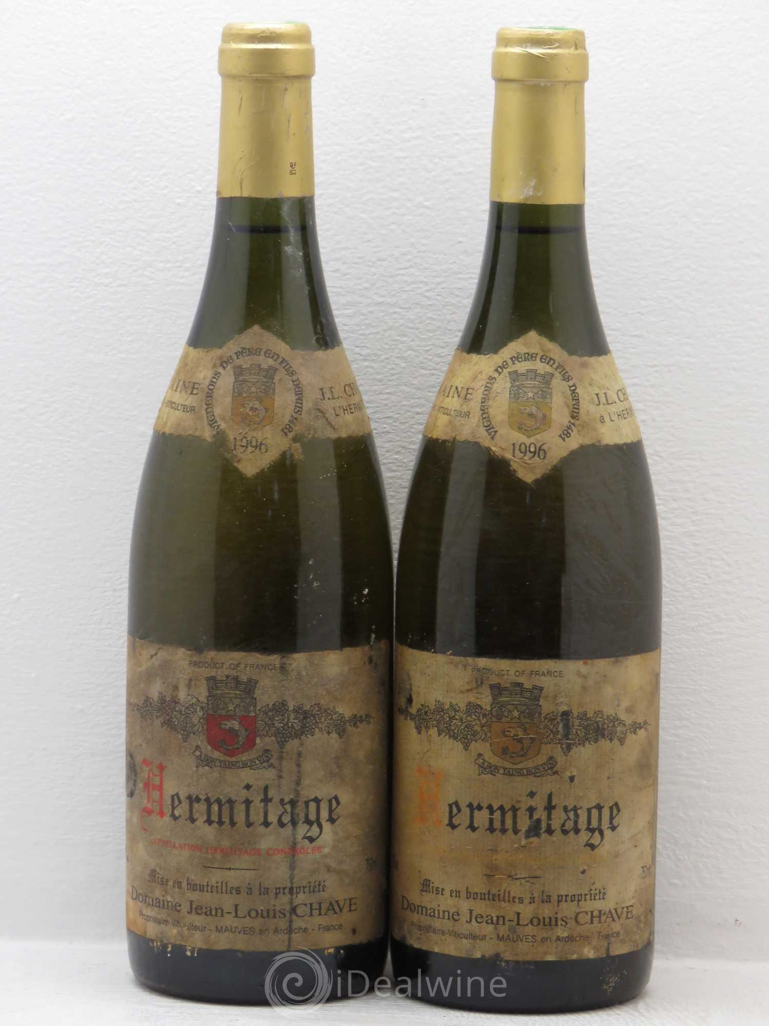 Hermitage Jean-Louis Chave 1996 - Lot de 2 bouteilles - 0