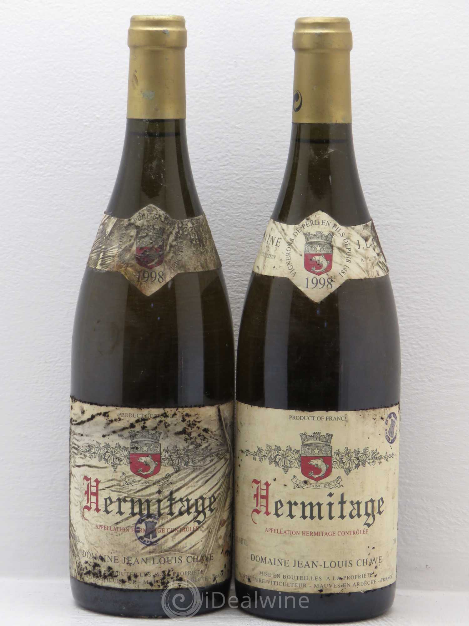Hermitage Jean-Louis Chave 1998 - Lot de 2 bouteilles - 0