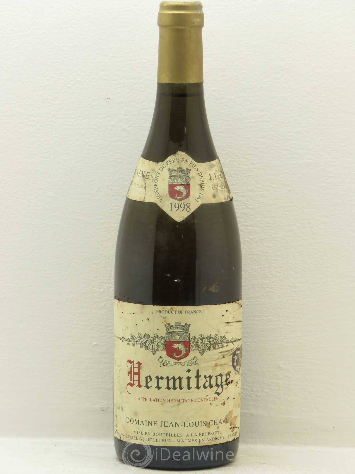 Hermitage Jean-Louis Chave 1998 - Lot de 1 bouteille - 0