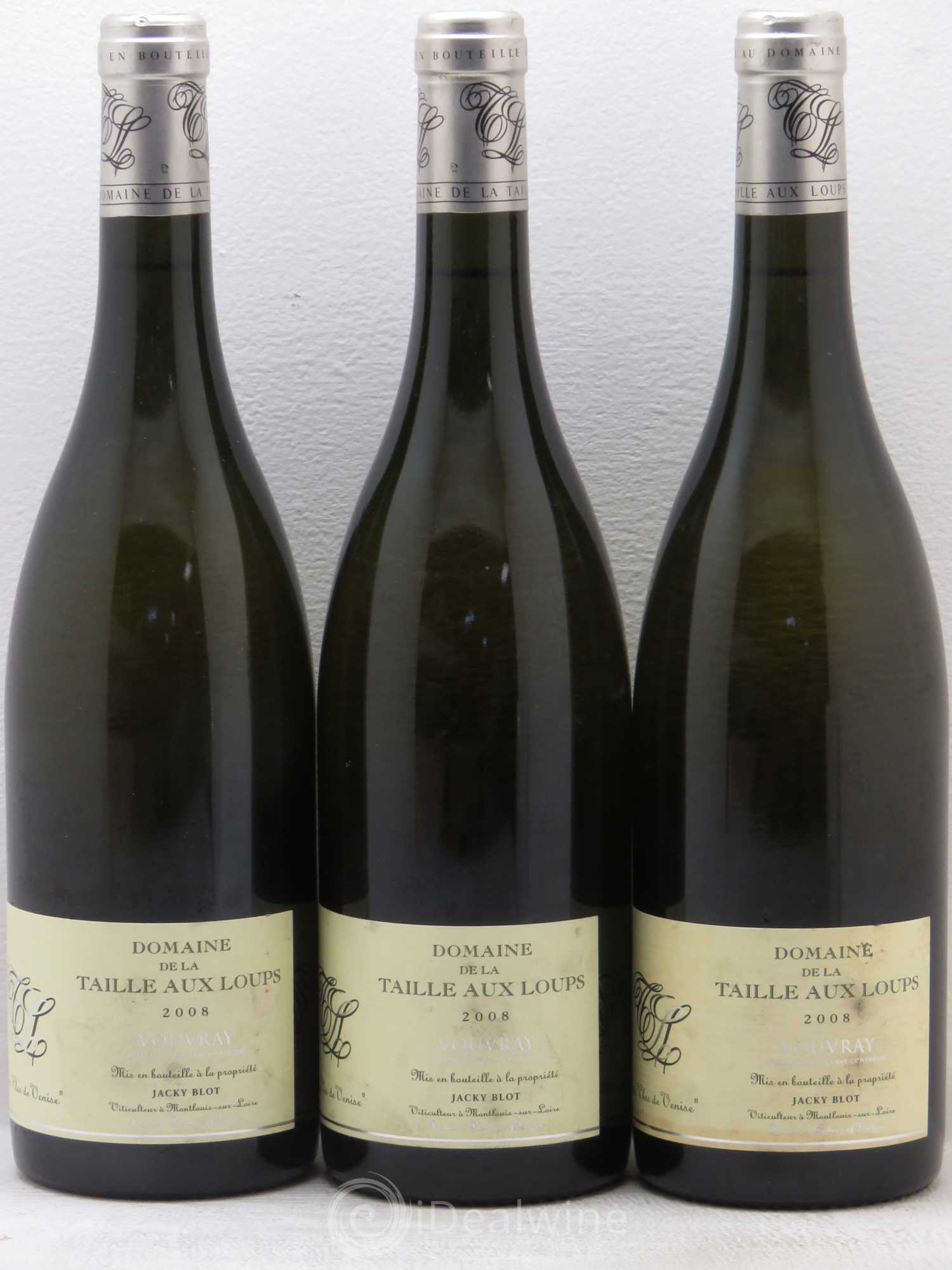 Vouvray Clos de Venise La Taille aux Loups 2008 - Lot de 3 bouteilles - 0