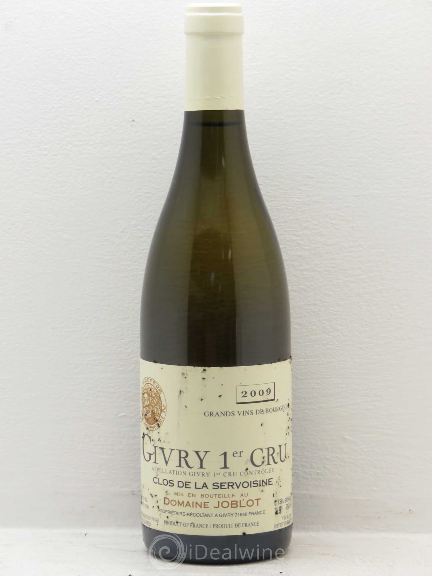 Givry 1er Cru Servoisine Joblot (Domaine) 2009 - Lot de 12 bouteilles - 0