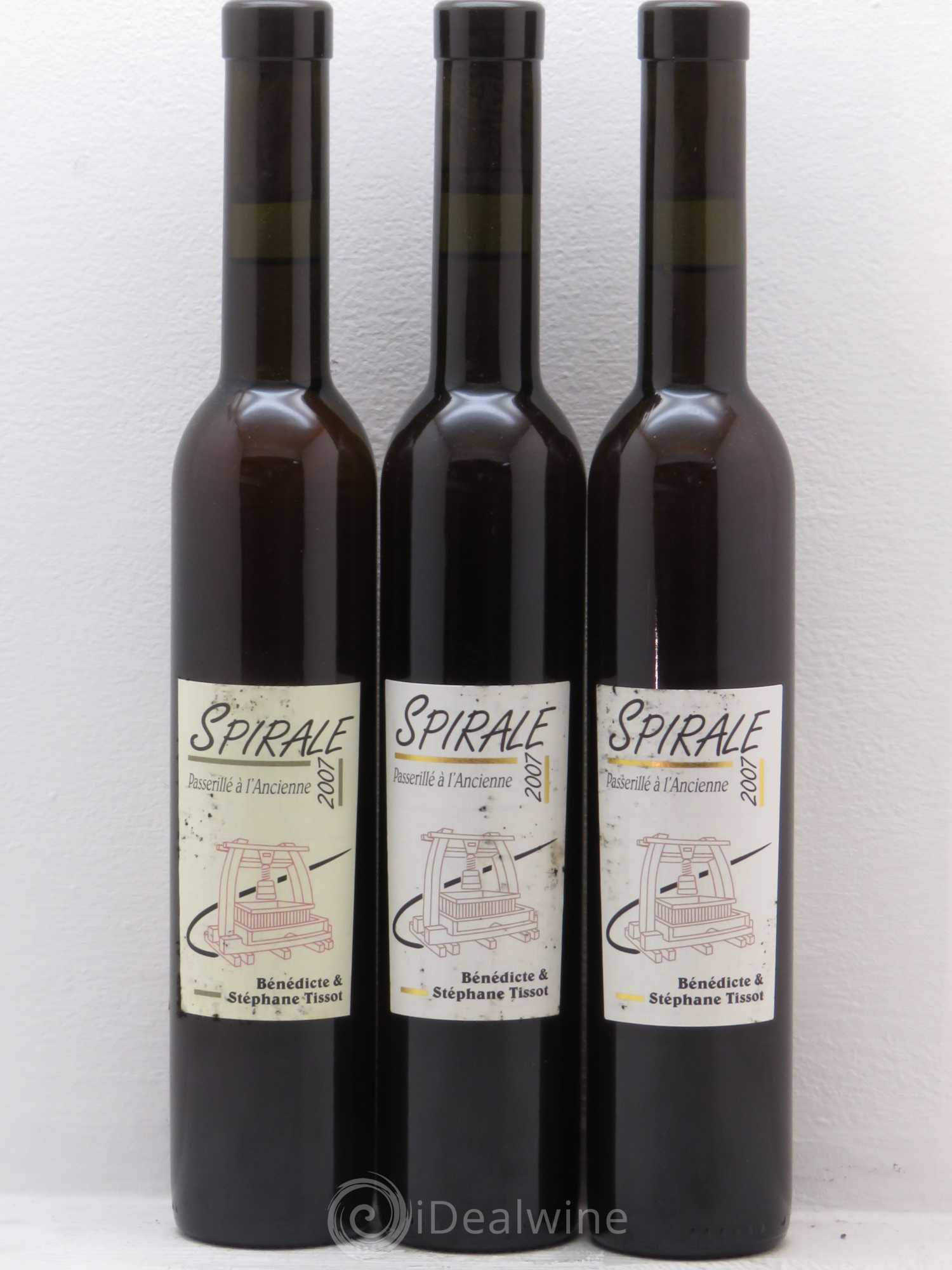 Arbois Spirale Passerillé - Tissot 2007 - Posten von 3 Demi-Flaschen - 0