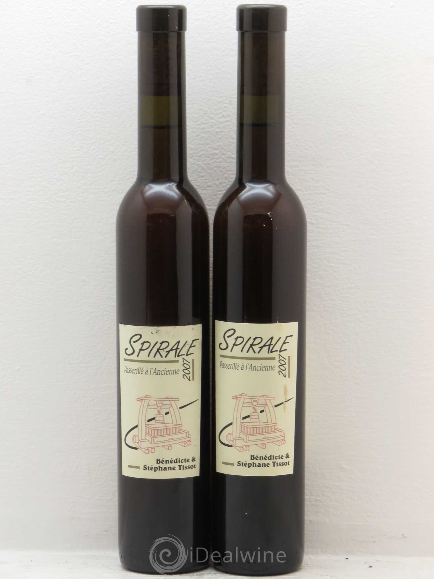 Arbois Spirale Passerillé - Tissot 2007 - Posten von 2 Demi-Flaschen - 0