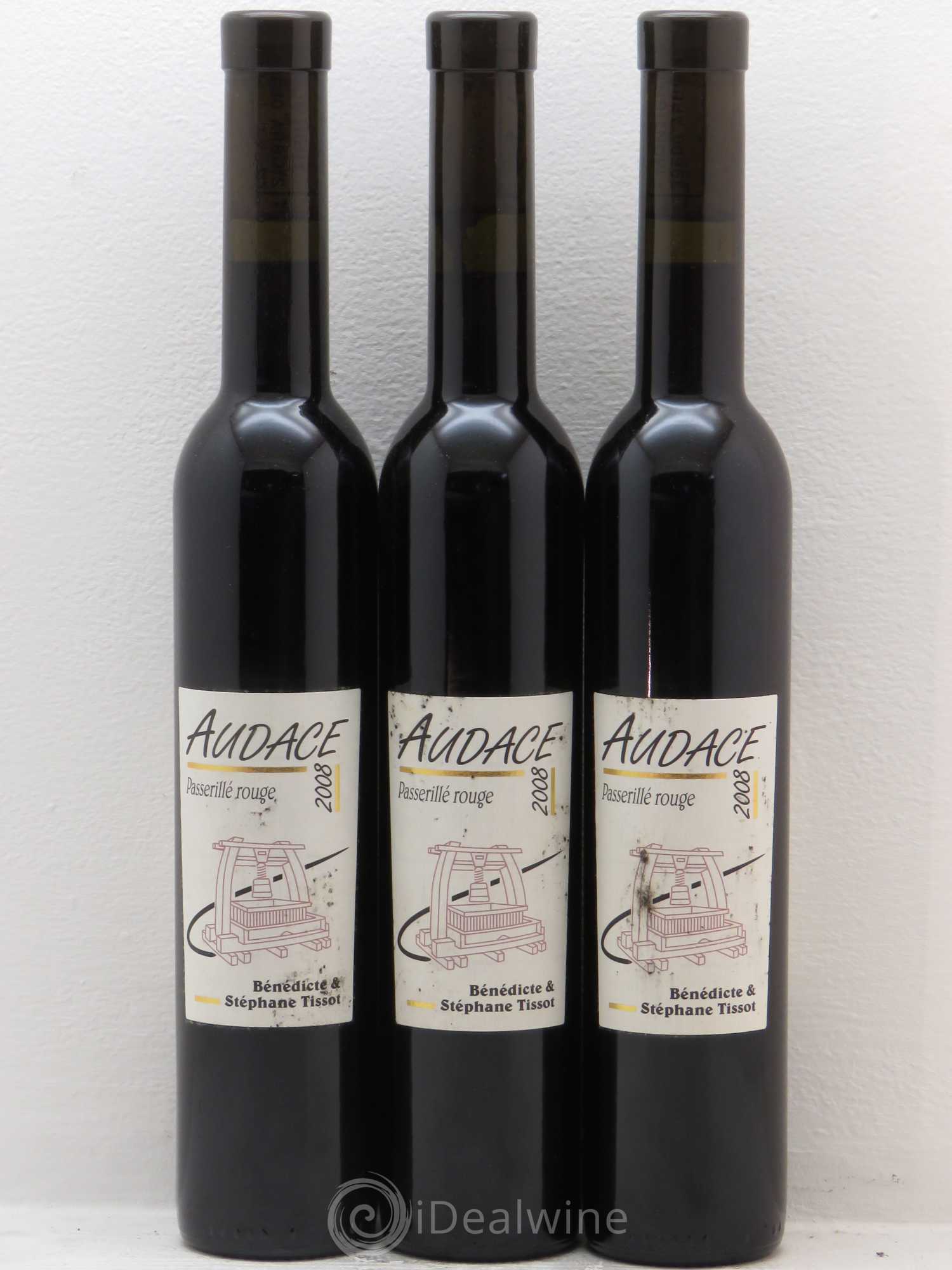 Arbois Audace Passerillé - Tissot 2008 - Posten von 3 Demi-Flaschen - 0