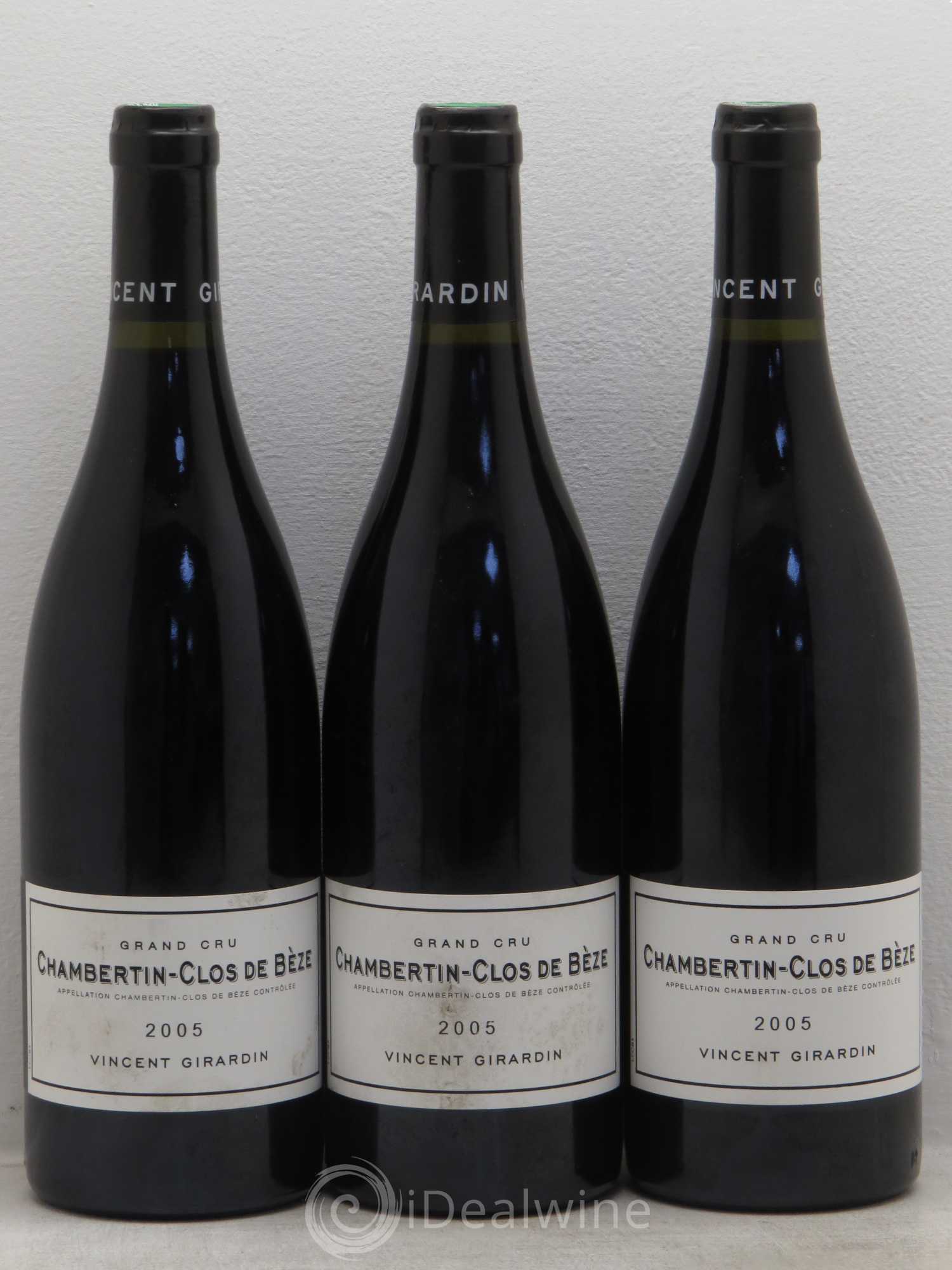 Chambertin Clos de Bèze Grand Cru Vincent Girardin 2005 - Lot de 3 bouteilles - 0