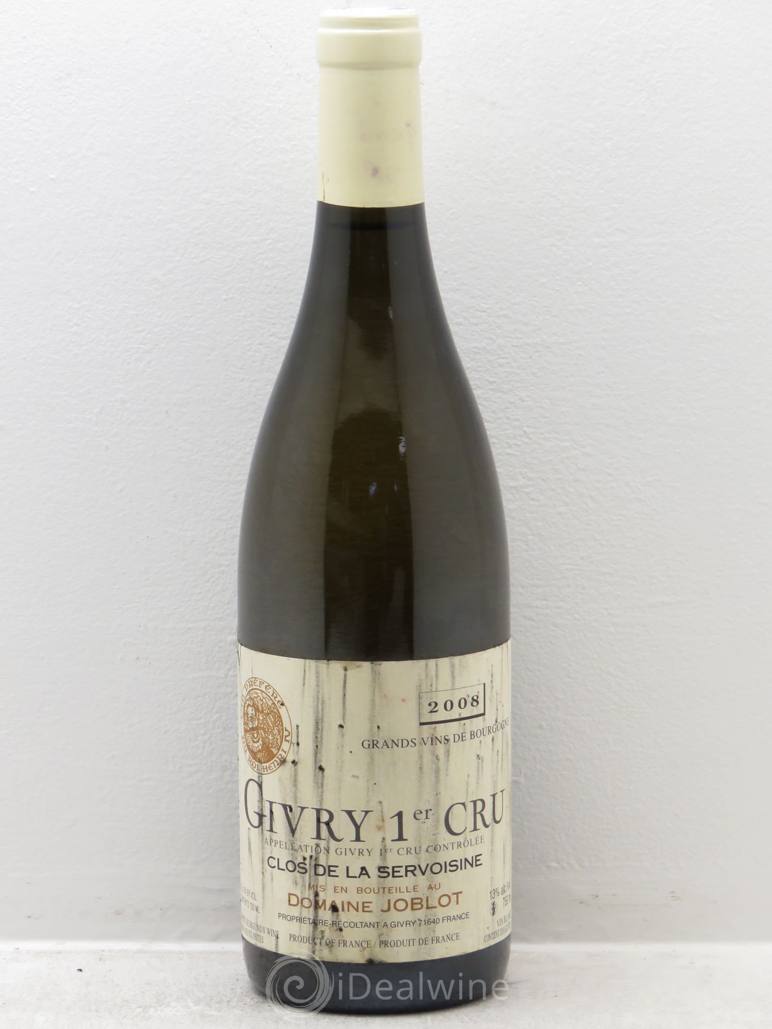 Givry 1er Cru Servoisine Joblot (Domaine) 2008 - Lot de 6 bouteilles - 0