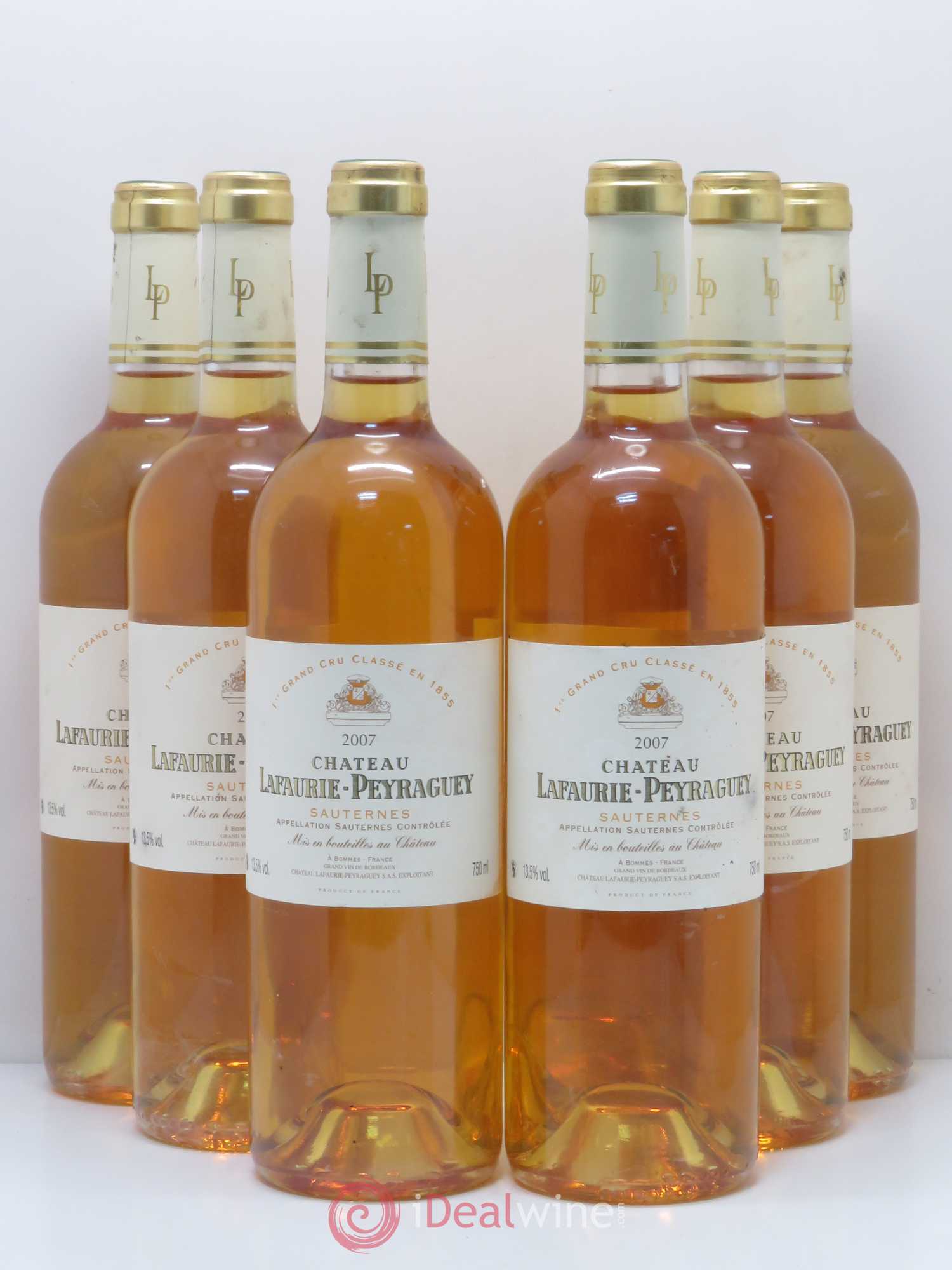 Château Lafaurie-Peyraguey 1er Grand Cru Classé 2007 - Lotto di 6 bottiglie - 0