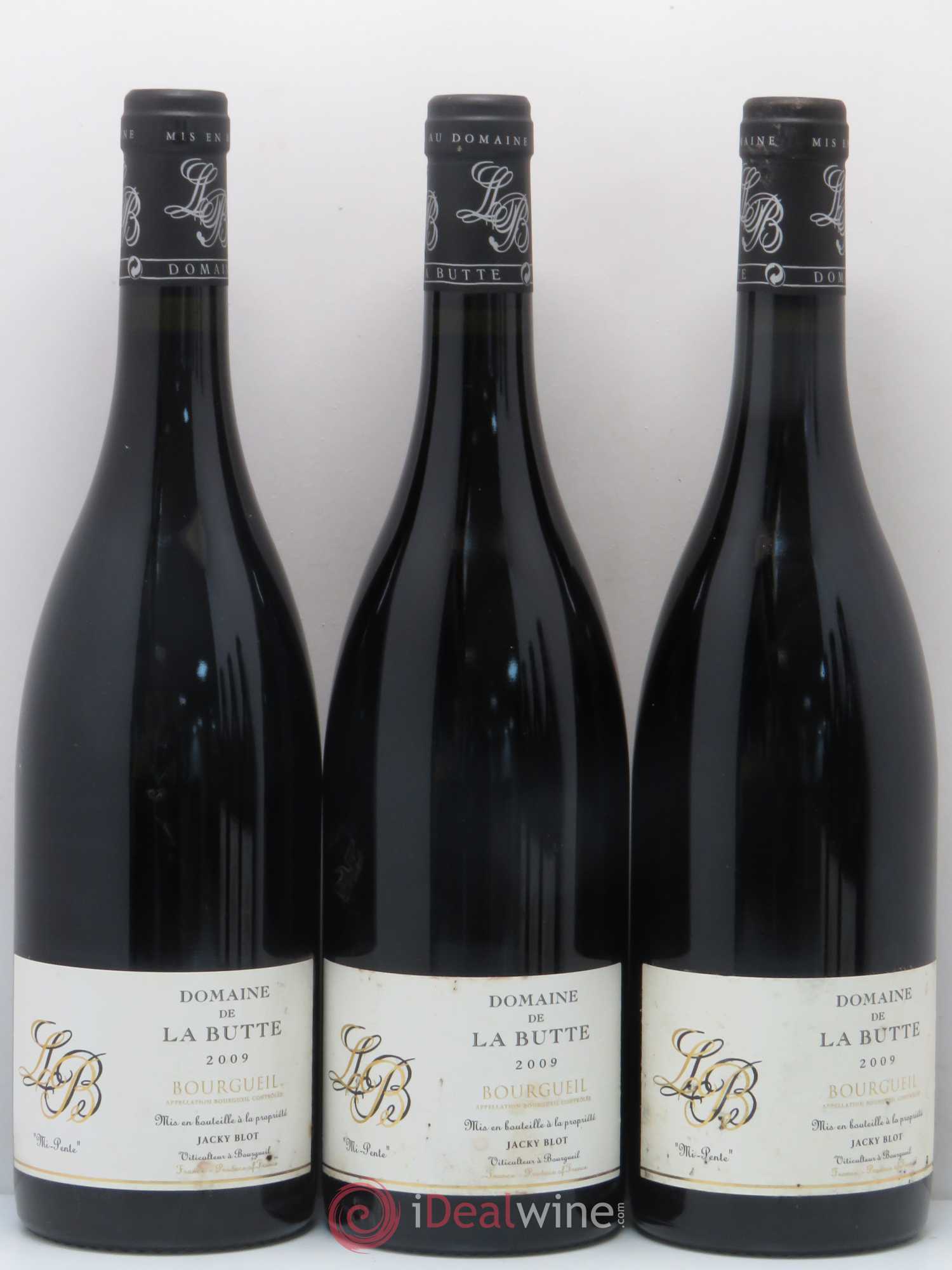 Bourgueil Mi-Pente Domaine de La Butte - Jacky Blot 2009 - Lot de 6 bouteilles - 1