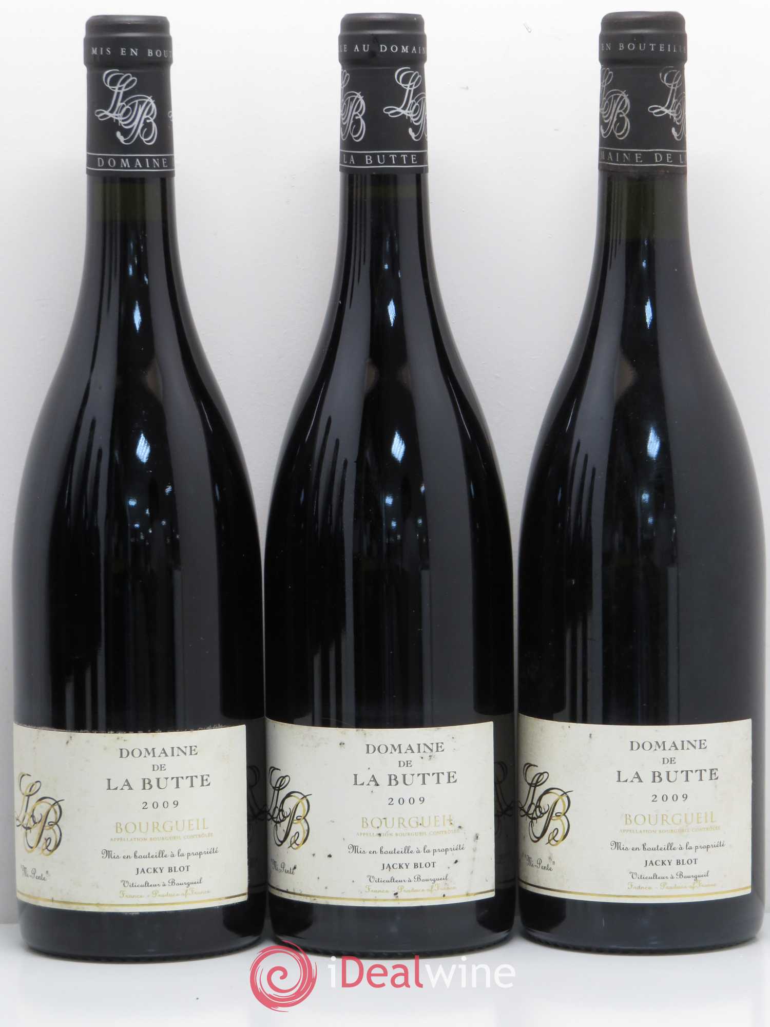 Bourgueil Mi-Pente Domaine de La Butte - Jacky Blot 2009 - Lot de 6 bouteilles - 1