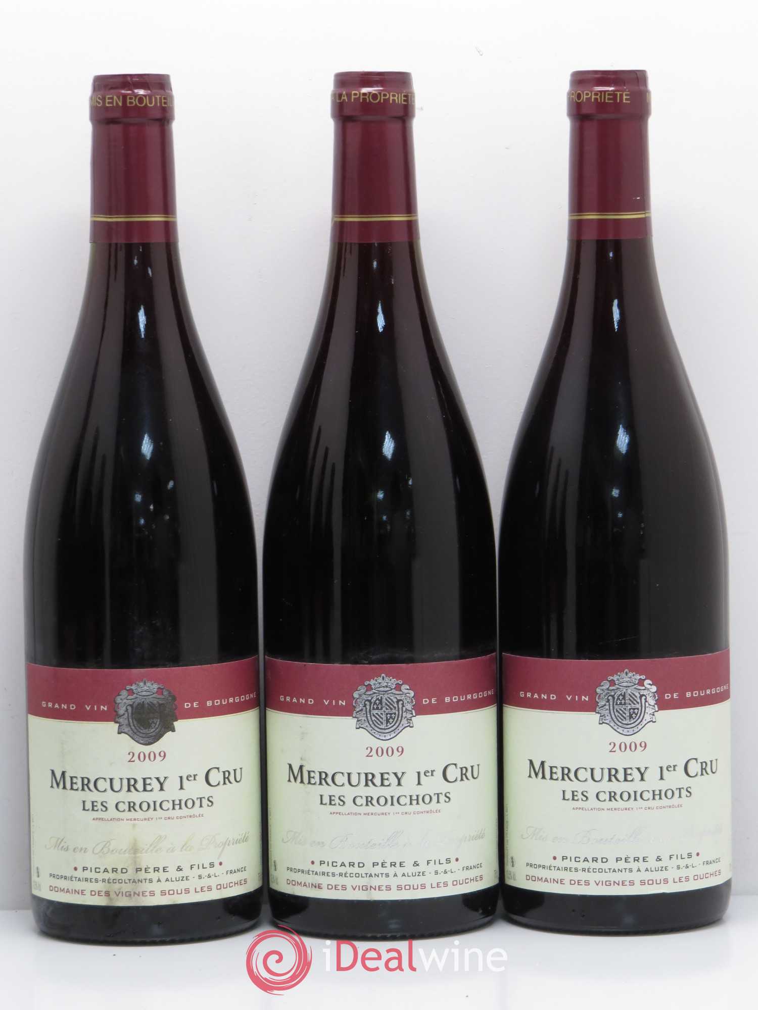 Mercurey 1er Cru Les Croichots Dom Picard (sans prix de réserve) 2009 - Posten von 6 Flaschen - 1