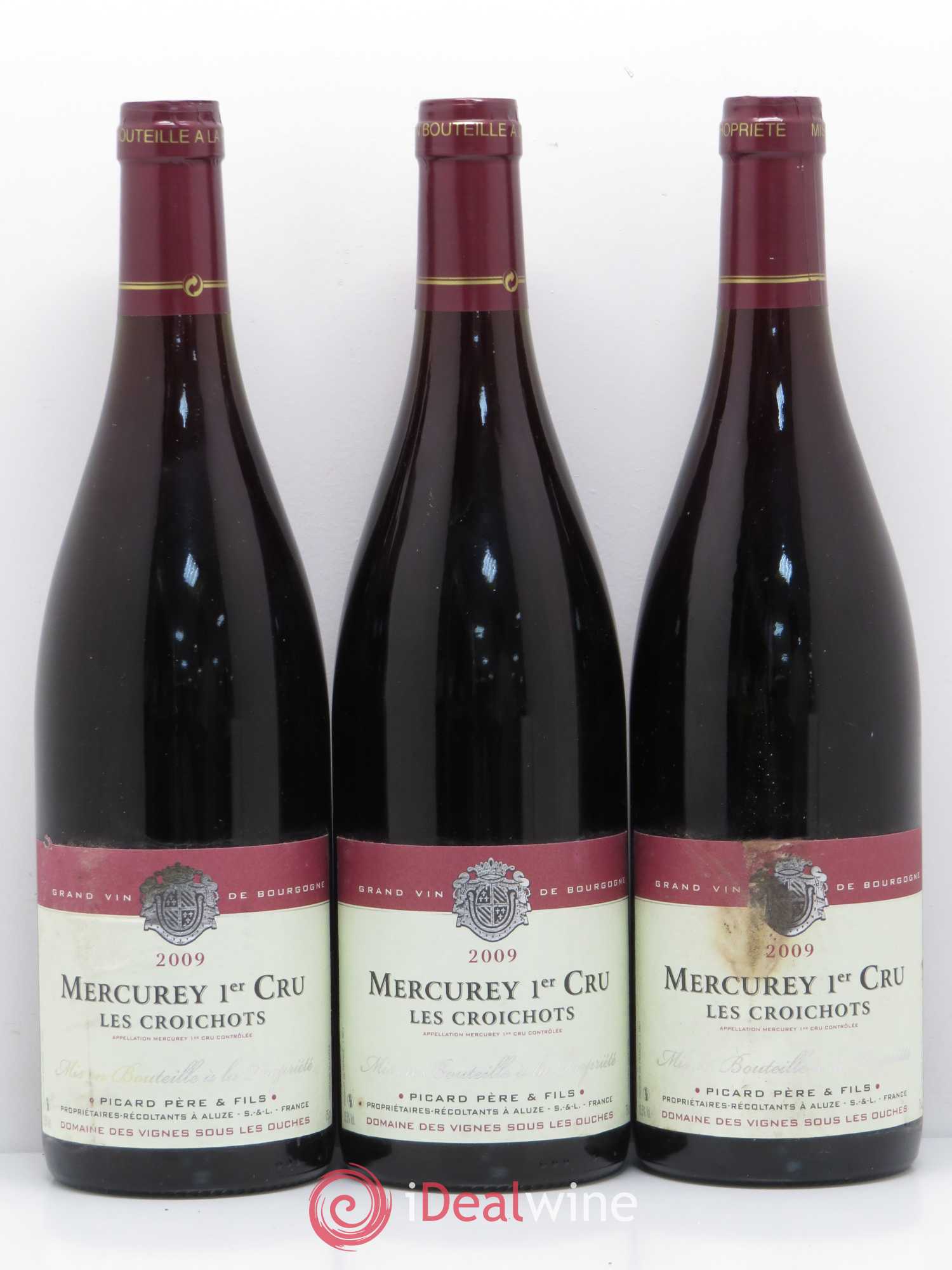 Mercurey 1er Cru Les Croichots Dom Picard (sans prix de réserve) 2009 - Posten von 6 Flaschen - 2
