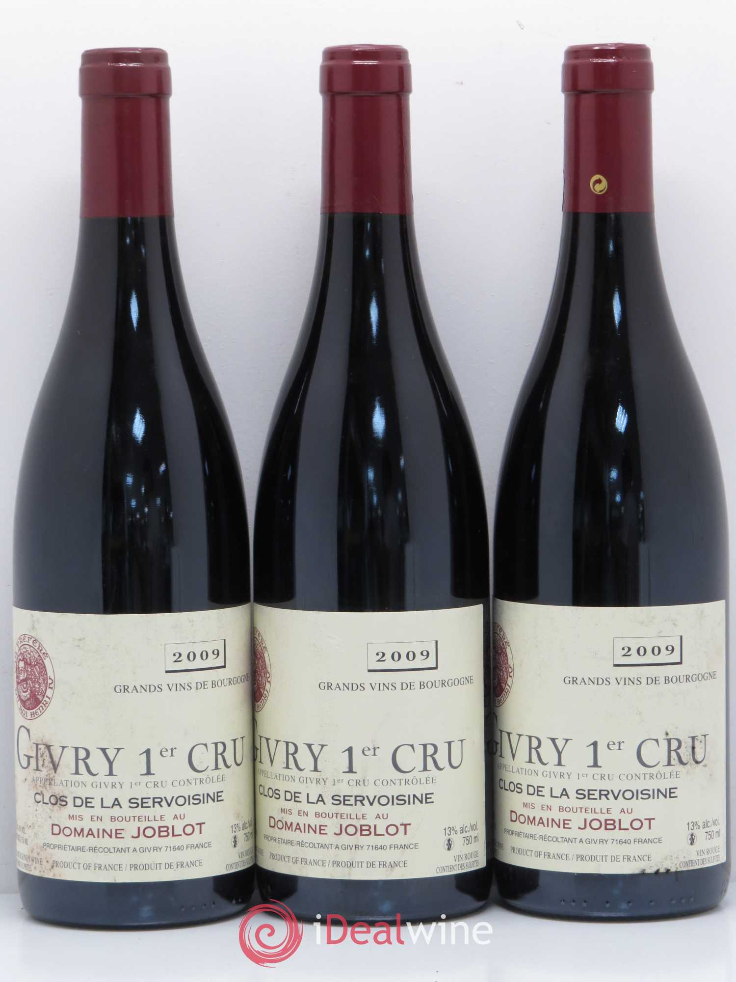 Givry 1er Cru Servoisine Joblot (Domaine) 2009 - Lot de 6 bouteilles - 2