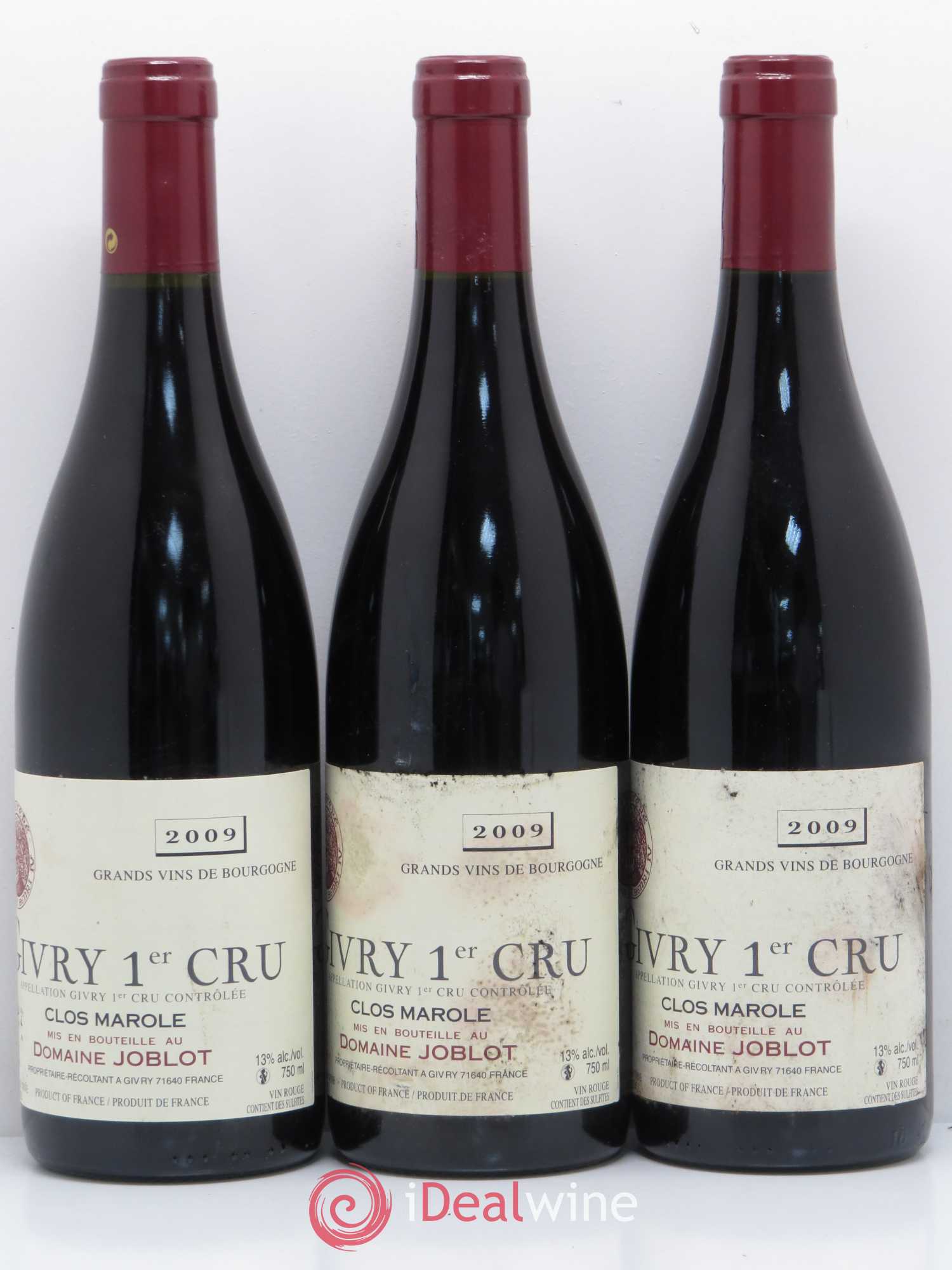 Givry 1er Cru Clos Marole Joblot (Domaine) 2009 - Lot de 6 bouteilles - 2