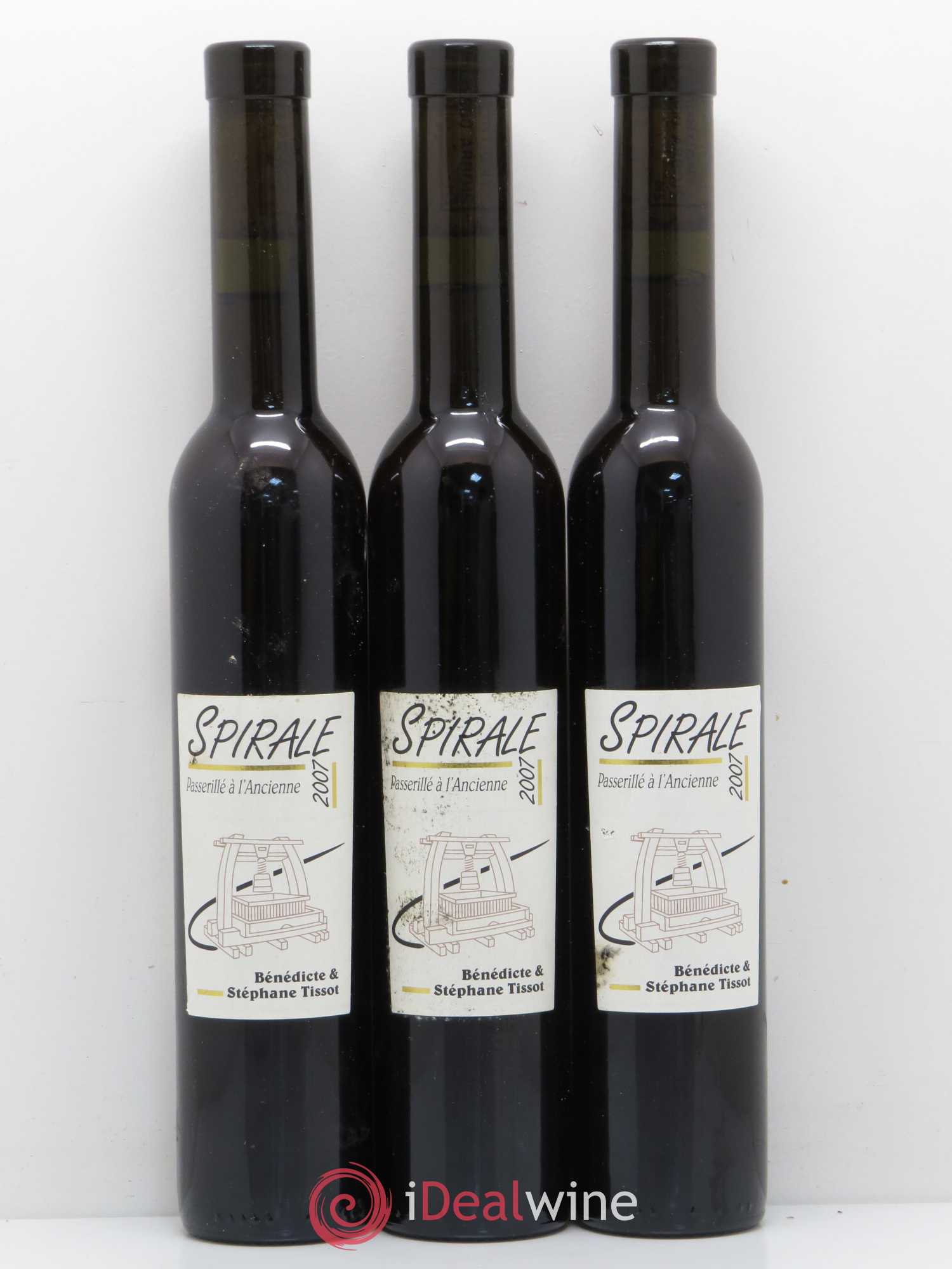 Arbois Spirale passerillé Stéphane Tissot 2007 - Posten von 3 Demi-Flaschen - 0